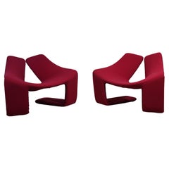 Pair of "Zen" Lounge Chairs by by Kwok Hoi Chan for Steiner Paris, circa 1970