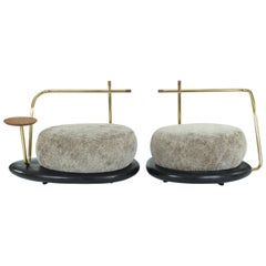 Pair of Zen Pouffes, Misaya