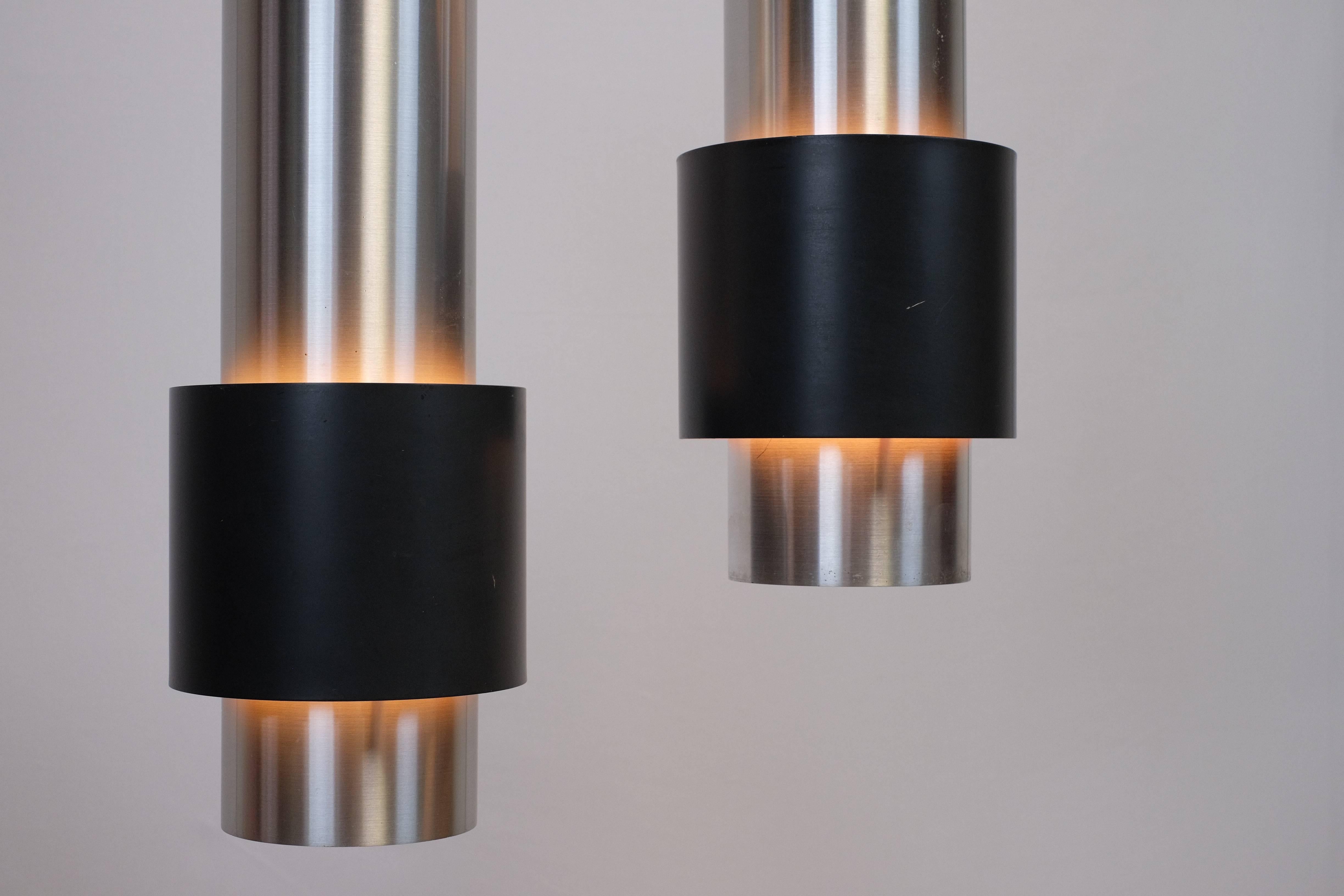 Lacquered Pair of Zenith Lamps Designed by Jo Hammerborg, Produced by Fog & Mørup in 1967