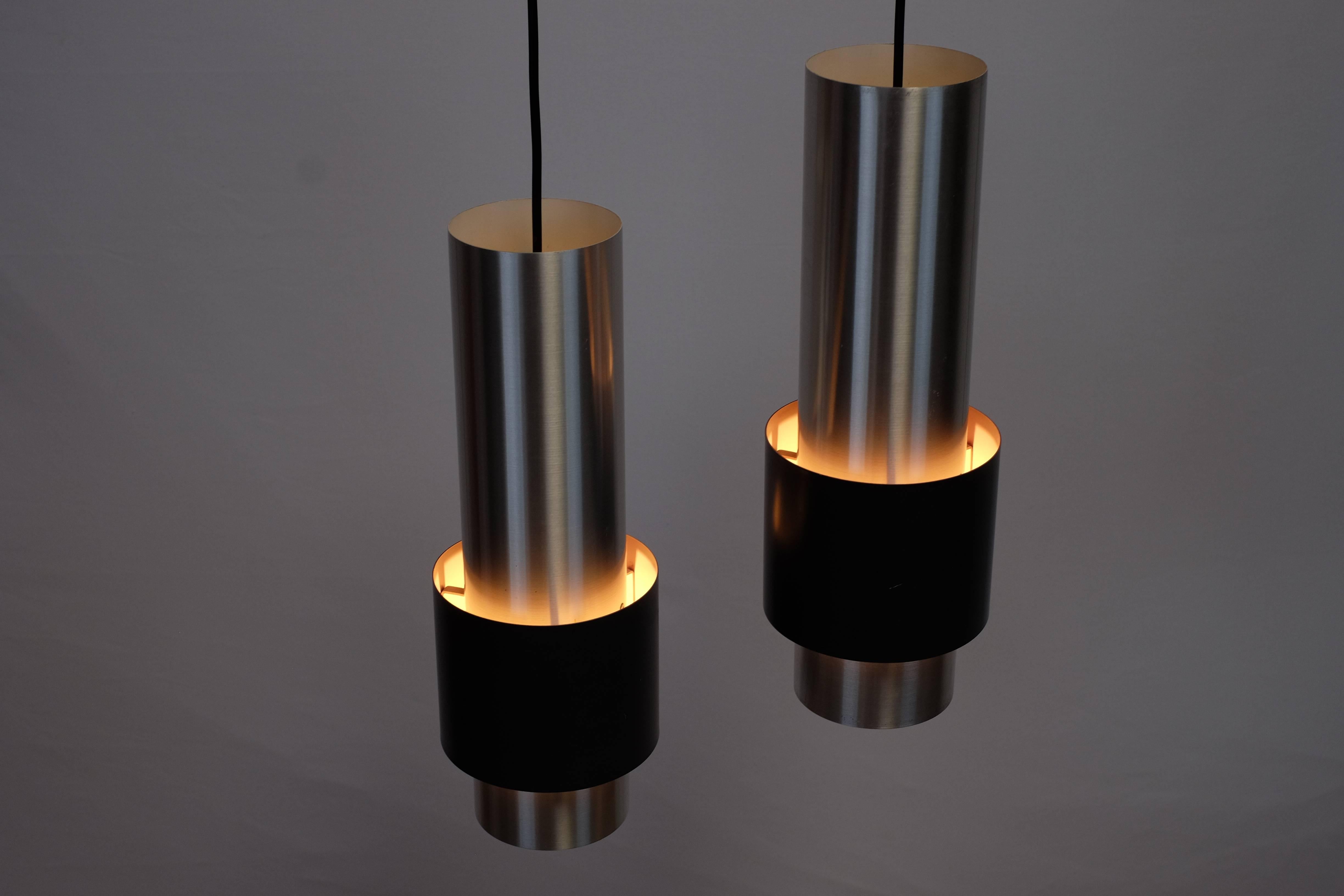 Pair of Zenith Lamps Designed by Jo Hammerborg, Produced by Fog & Mørup in 1967 In Good Condition In Middelfart, Fyn