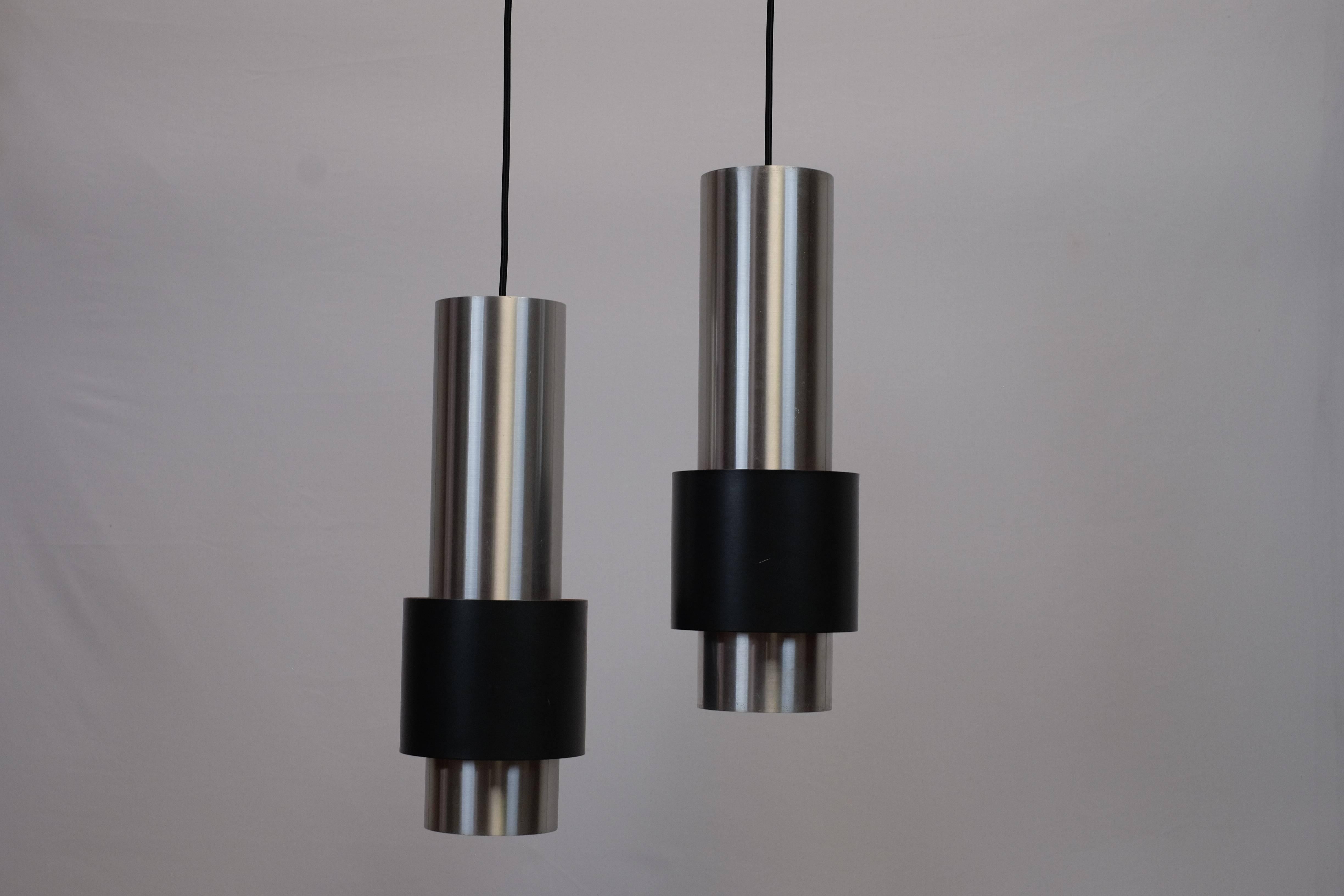 Mid-20th Century Pair of Zenith Lamps Designed by Jo Hammerborg, Produced by Fog & Mørup in 1967