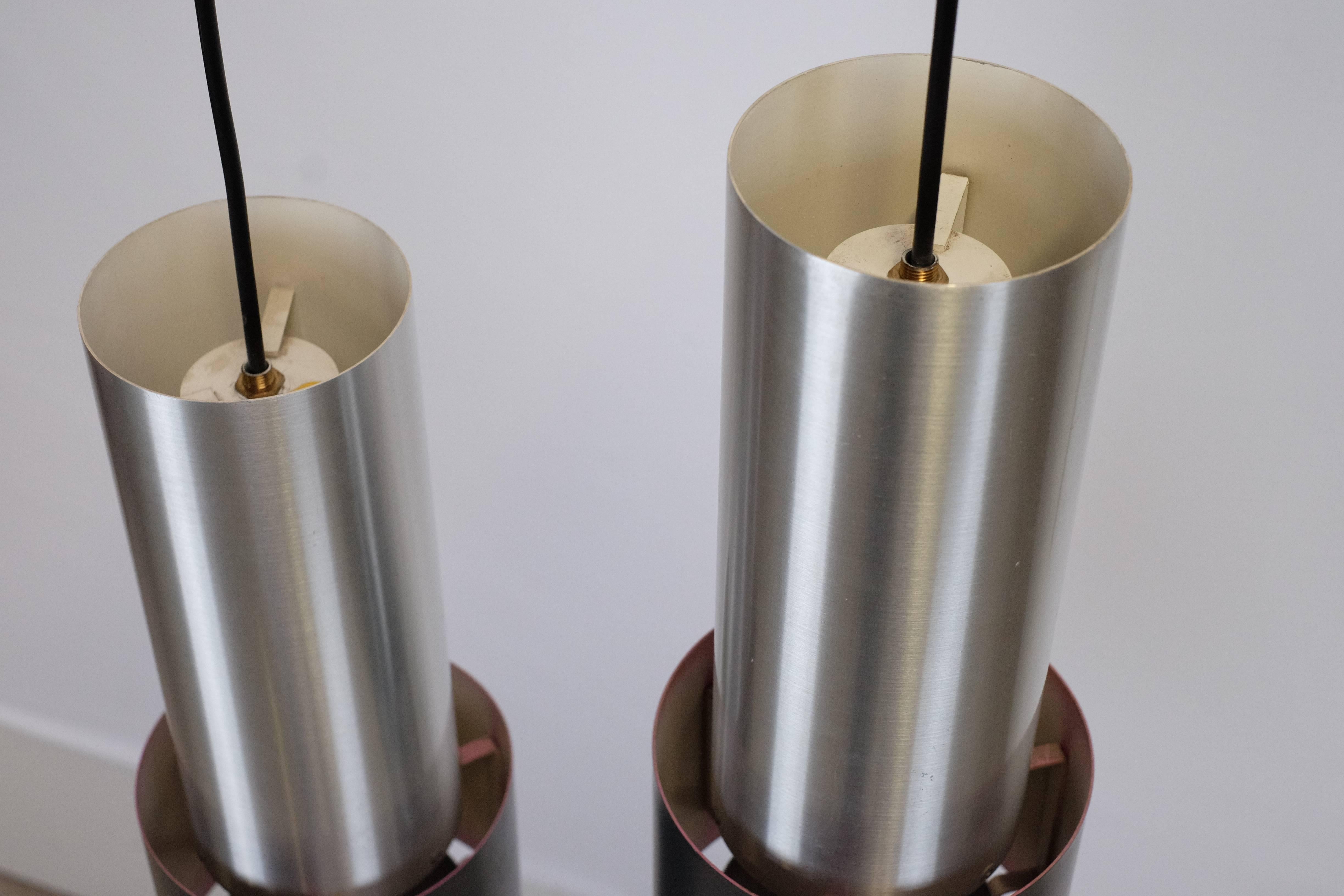 Pair of Zenith Lamps Designed by Jo Hammerborg, Produced by Fog & Mørup in 1967 1