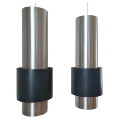 Pair of Zenith Midcentury Pendants, Jo Hammerborg, Fog & Mørup, Denmark, 1960s