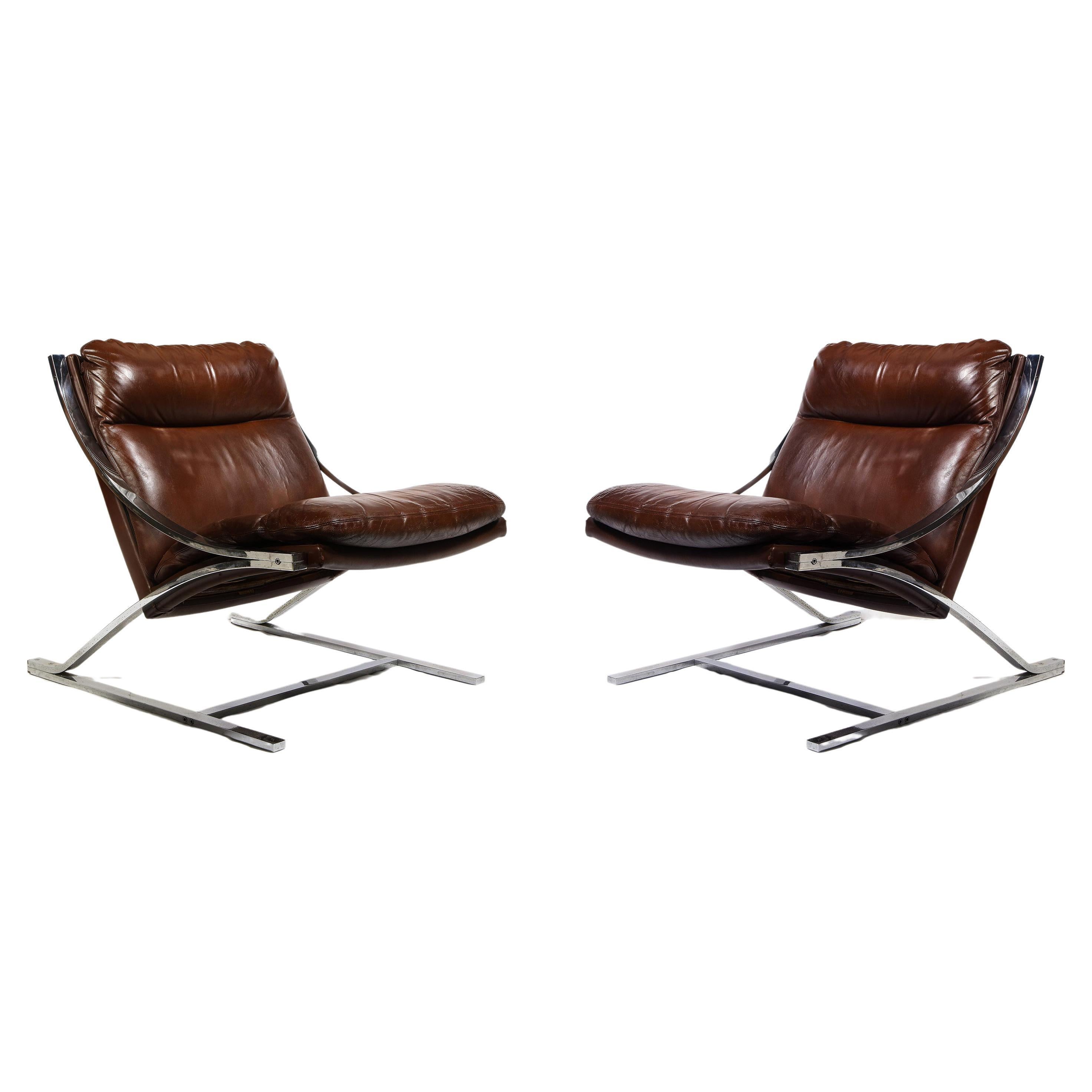 Pair of "Zeta" Lounge Chairs by Paul Tuttle