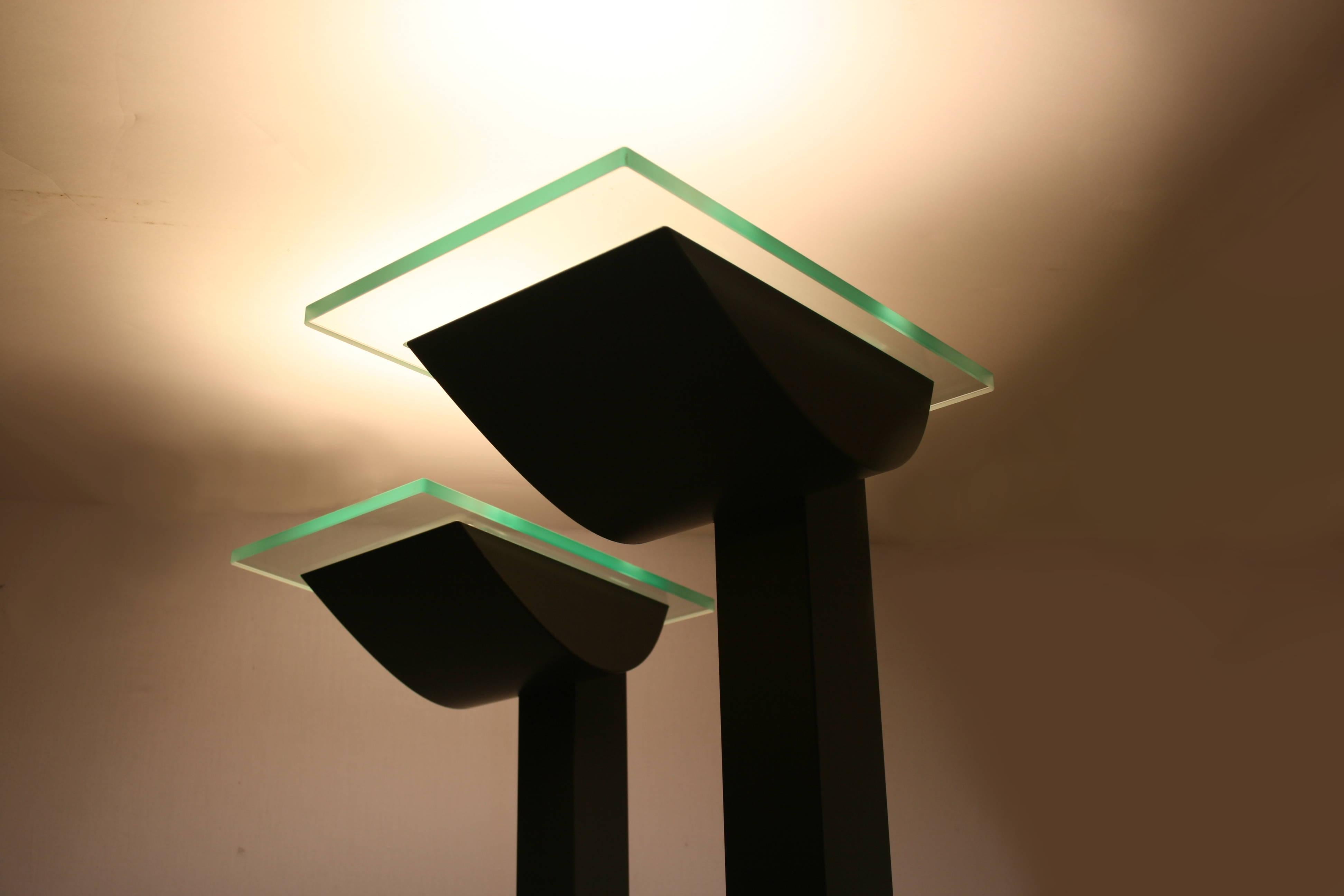 Pair of Zumtobel Id-S Standard Floor Lamps by Ettore Sottsass In Good Condition For Sale In Vienna, AT