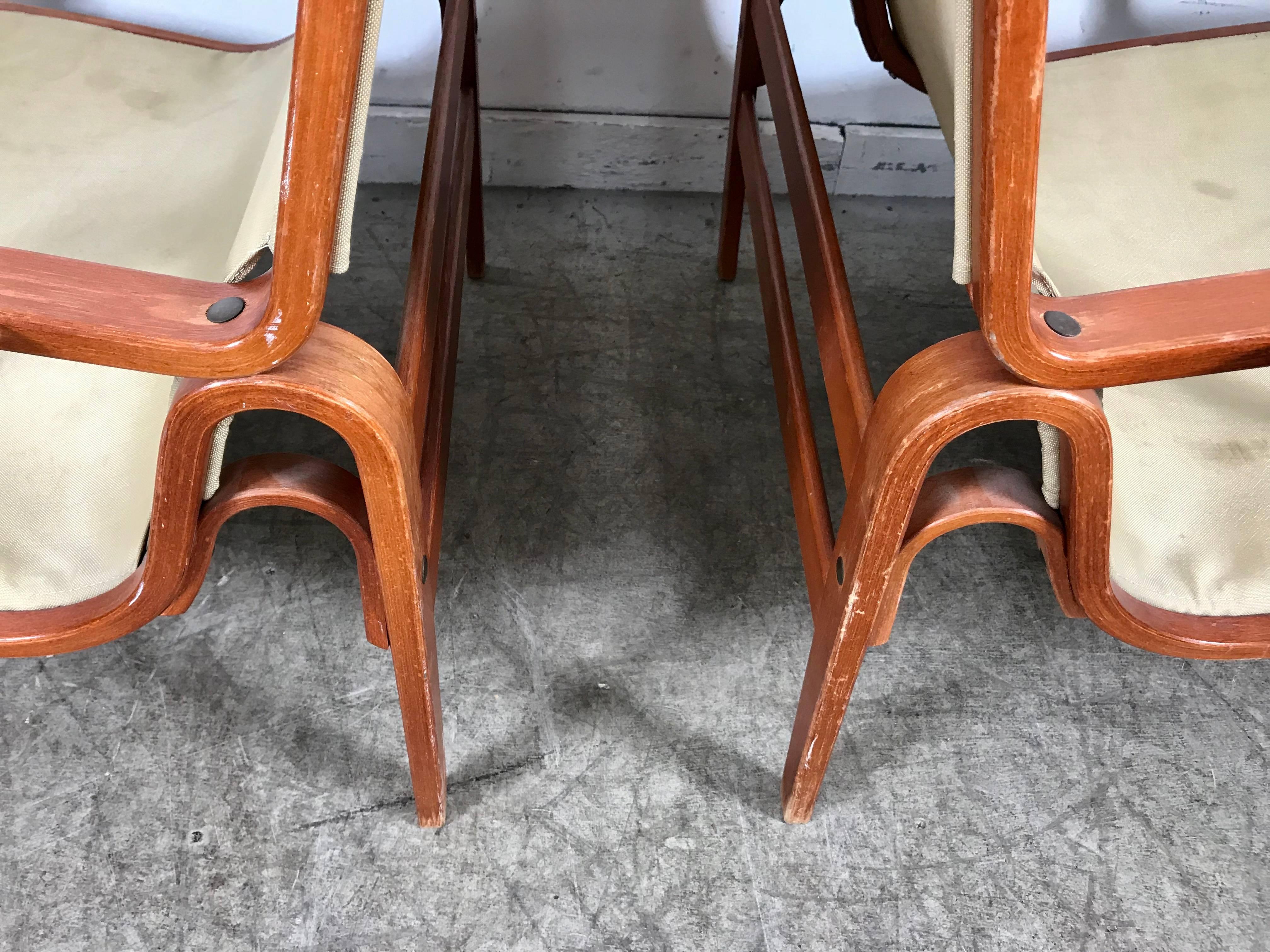 Pair of Bruno Mathsson Ingrid Chairs Made by DUX 1