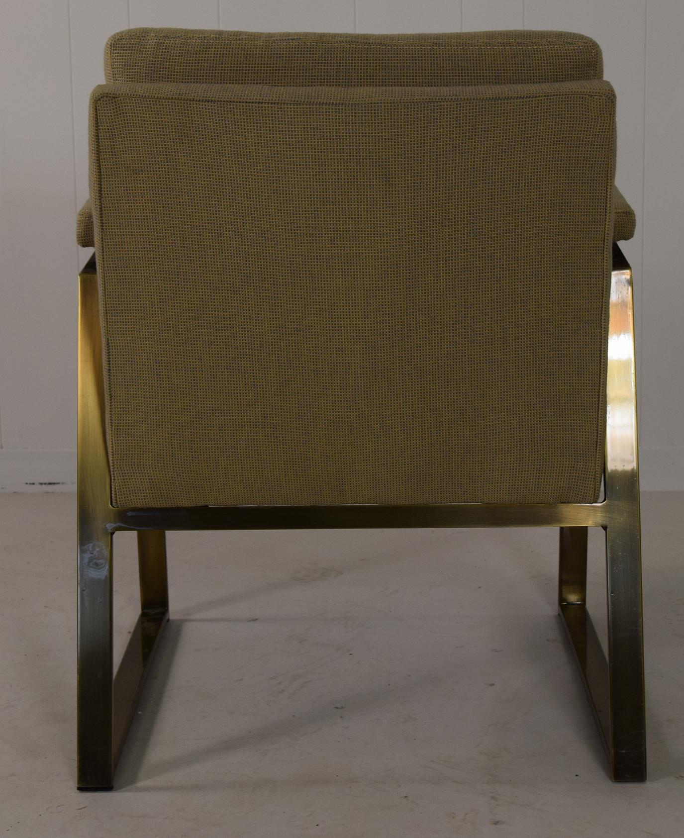 Steel Pair of Office Chairs in Bronze by Patrician Furniture