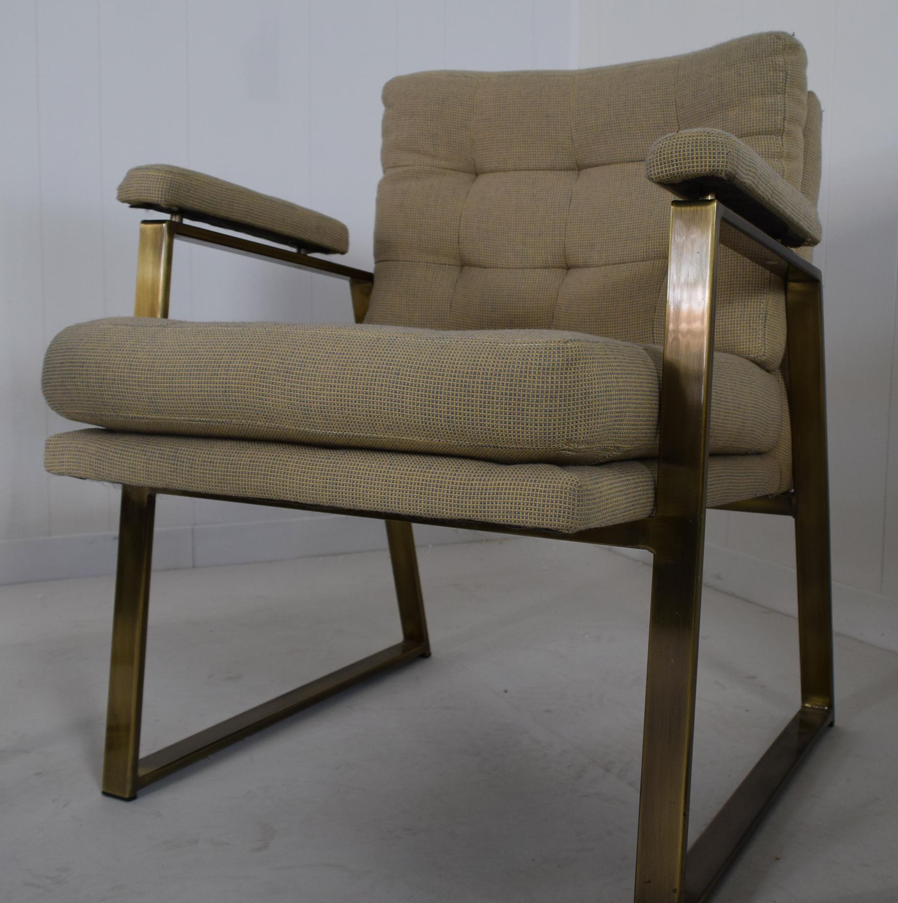 American Pair of Office Chairs in Bronze by Patrician Furniture