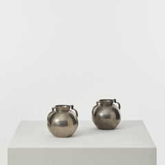 Pair ofJacob Ängman (attr.) Art Deco pewter vases for GAB Tenn - Sweden, 1931-33