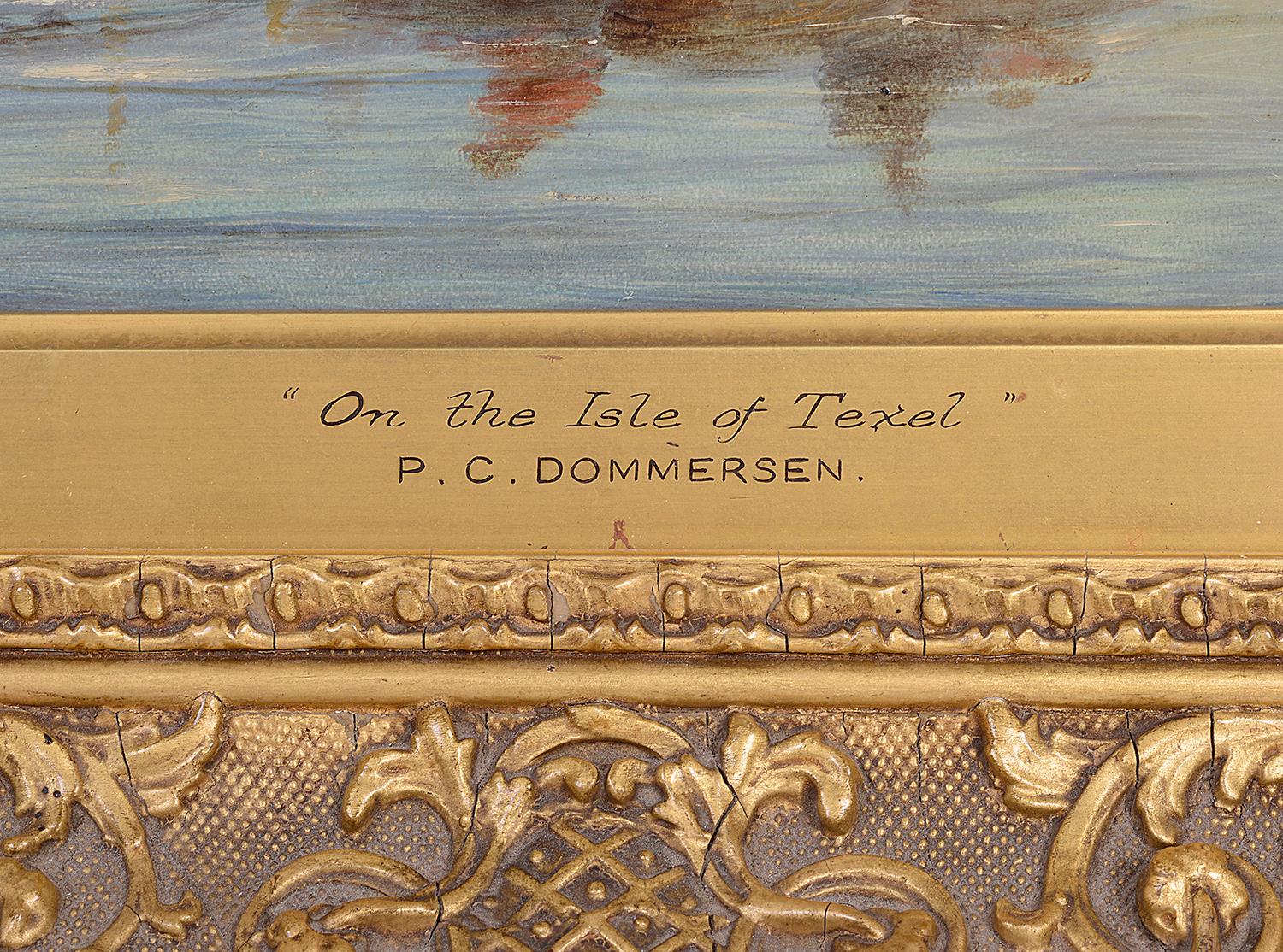Dutch Pair of Oil on Canvas Seascapes by D.C. Dommerson, 19th Century
