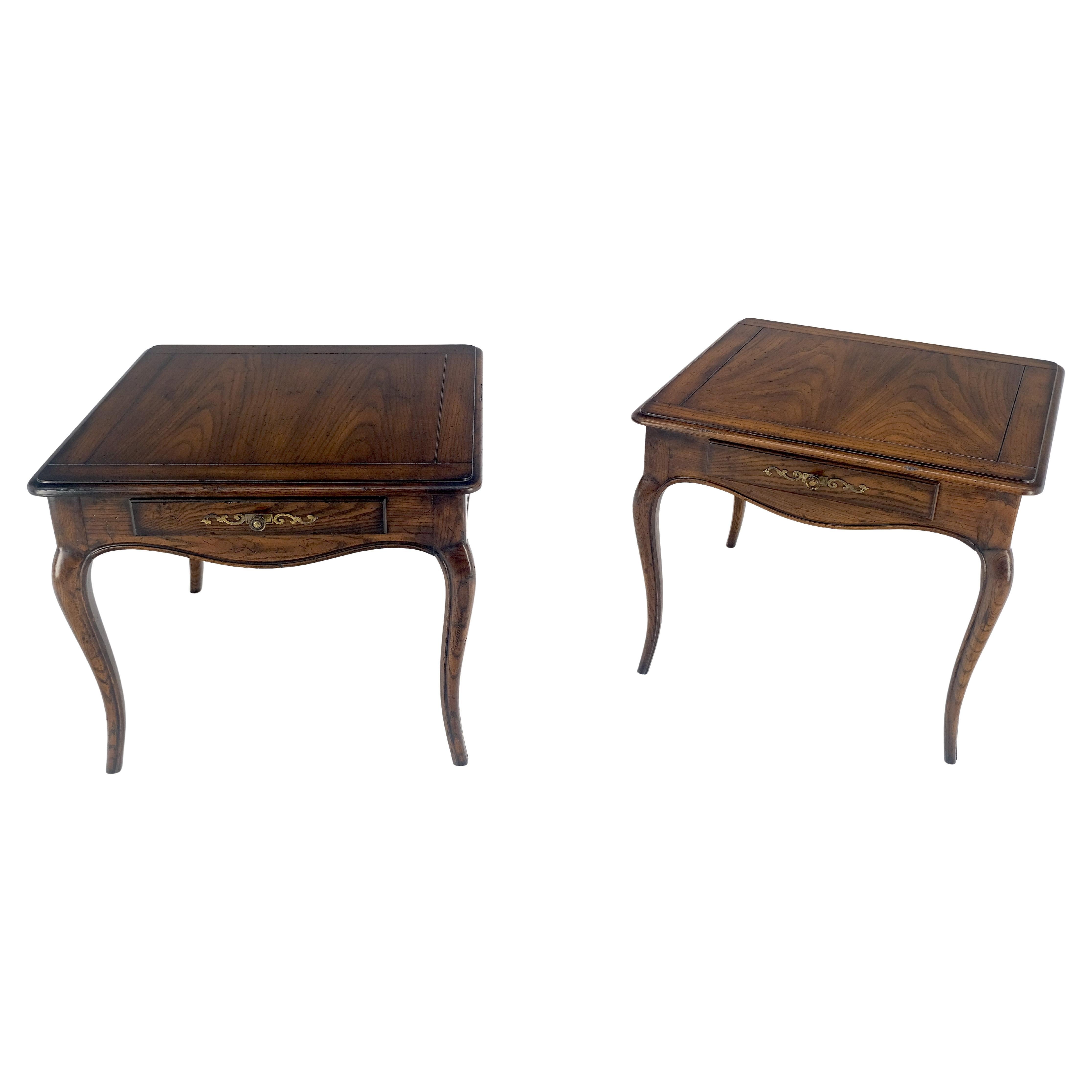 American Pair One Drawer Very Fine Solid Dark Chestnut 27x27