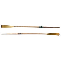 Pair or Antique Skill Boat Oars