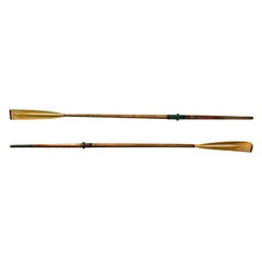 Pair or Antique Skill Boat Oars