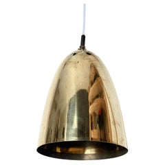 Pair or Individual 1960s Solid Brass Church Pendant Lights, Former Altar Light