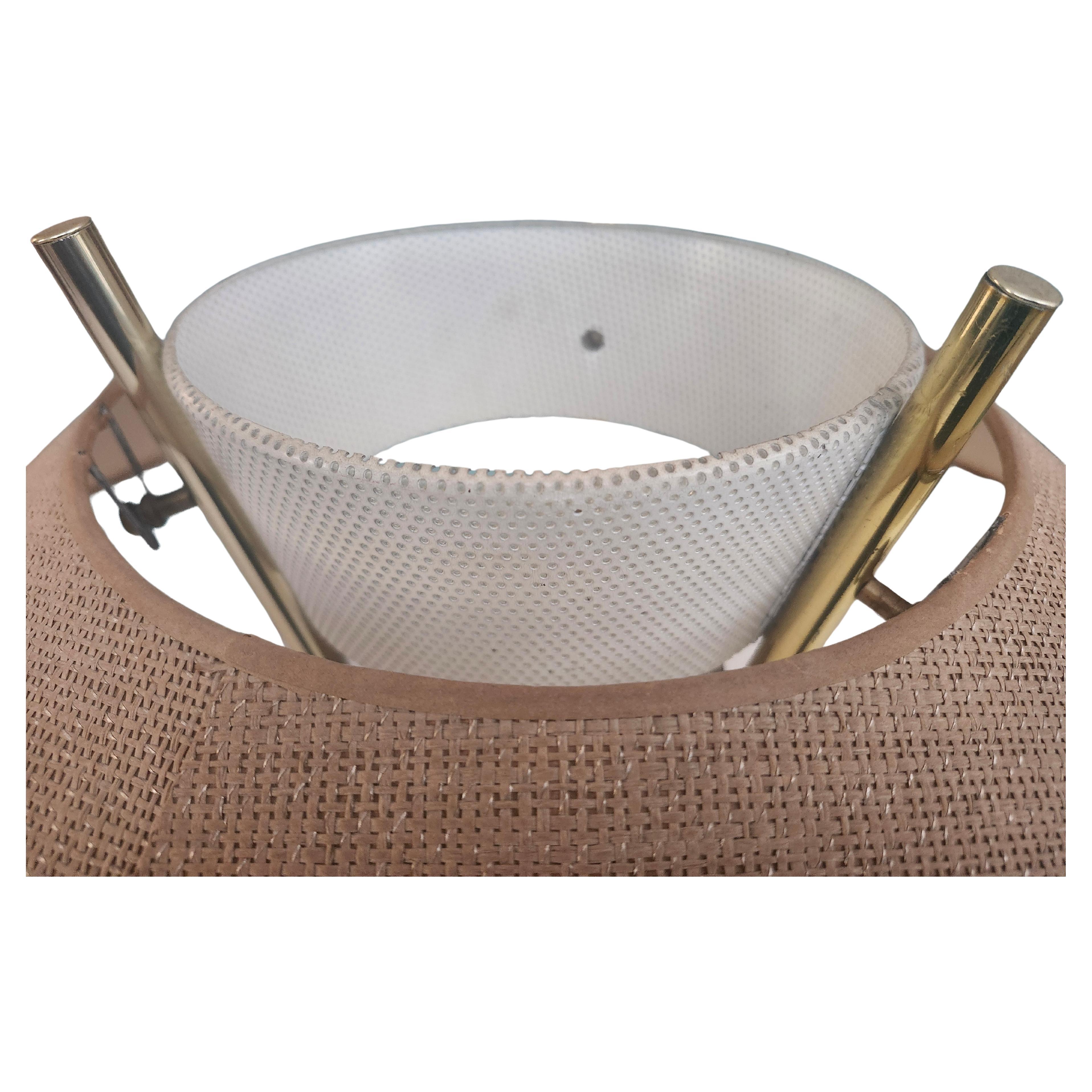Mid-Century Modern Paire de lampes de bureau triples de style mi-siècle moderne par Gerald Thurston pour Lightolier en vente