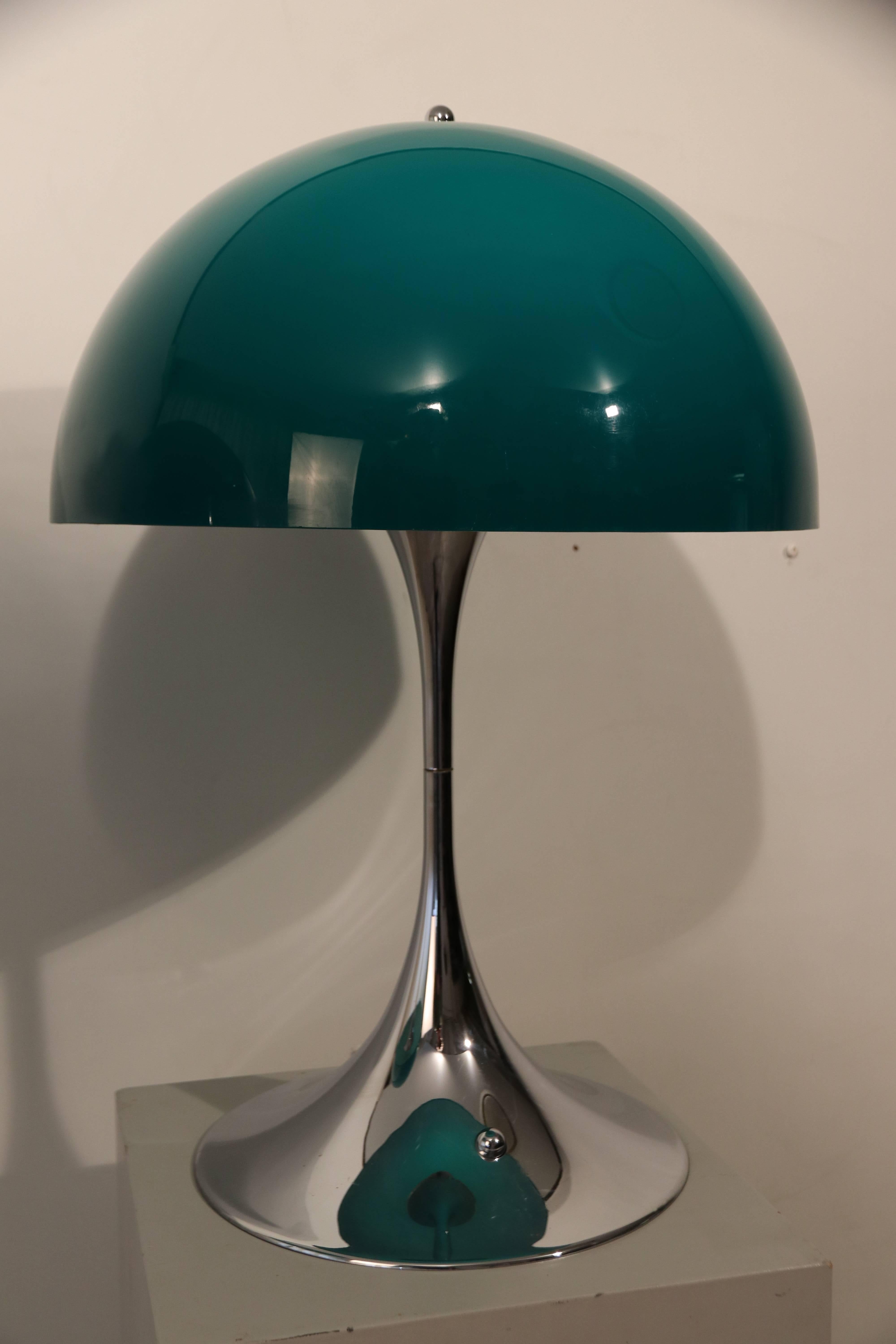 Rare Green Panthella Table Light by Verner Panton for Louis Poulsen 1