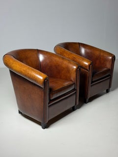 Paar Schafsfell-Clubsessel Lounge Atelier A