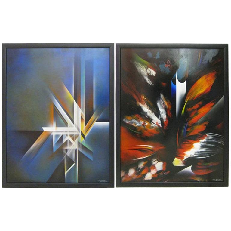 Pair or Single Nierman Painting For Sale