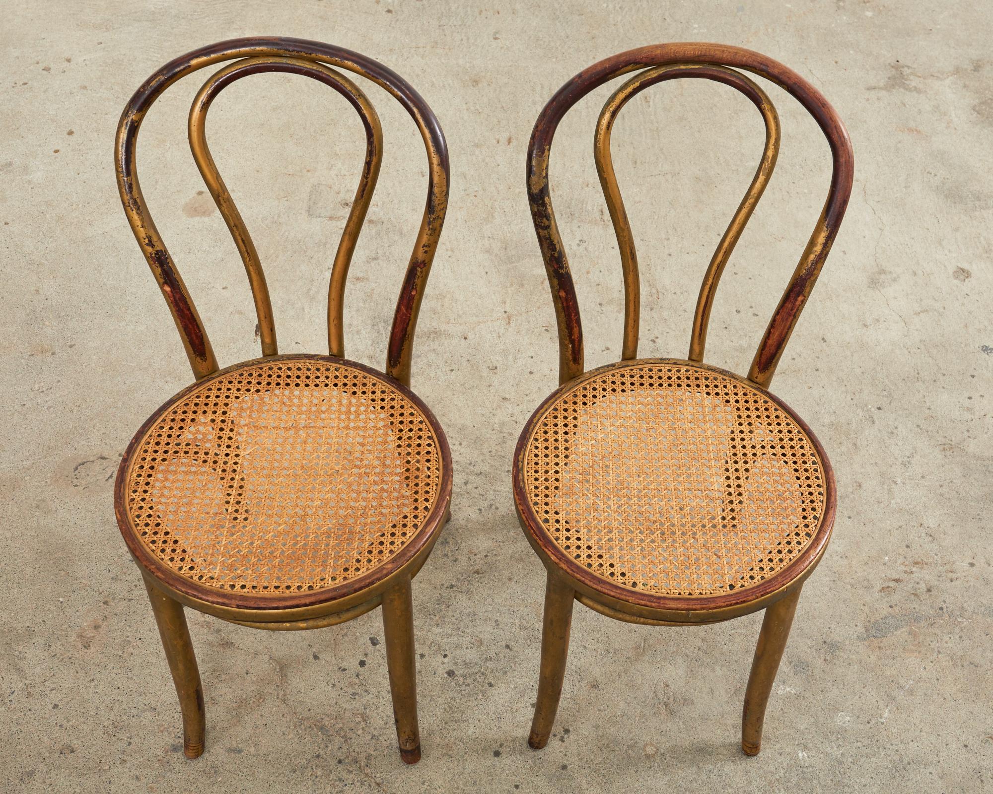 bentwood cane chairs