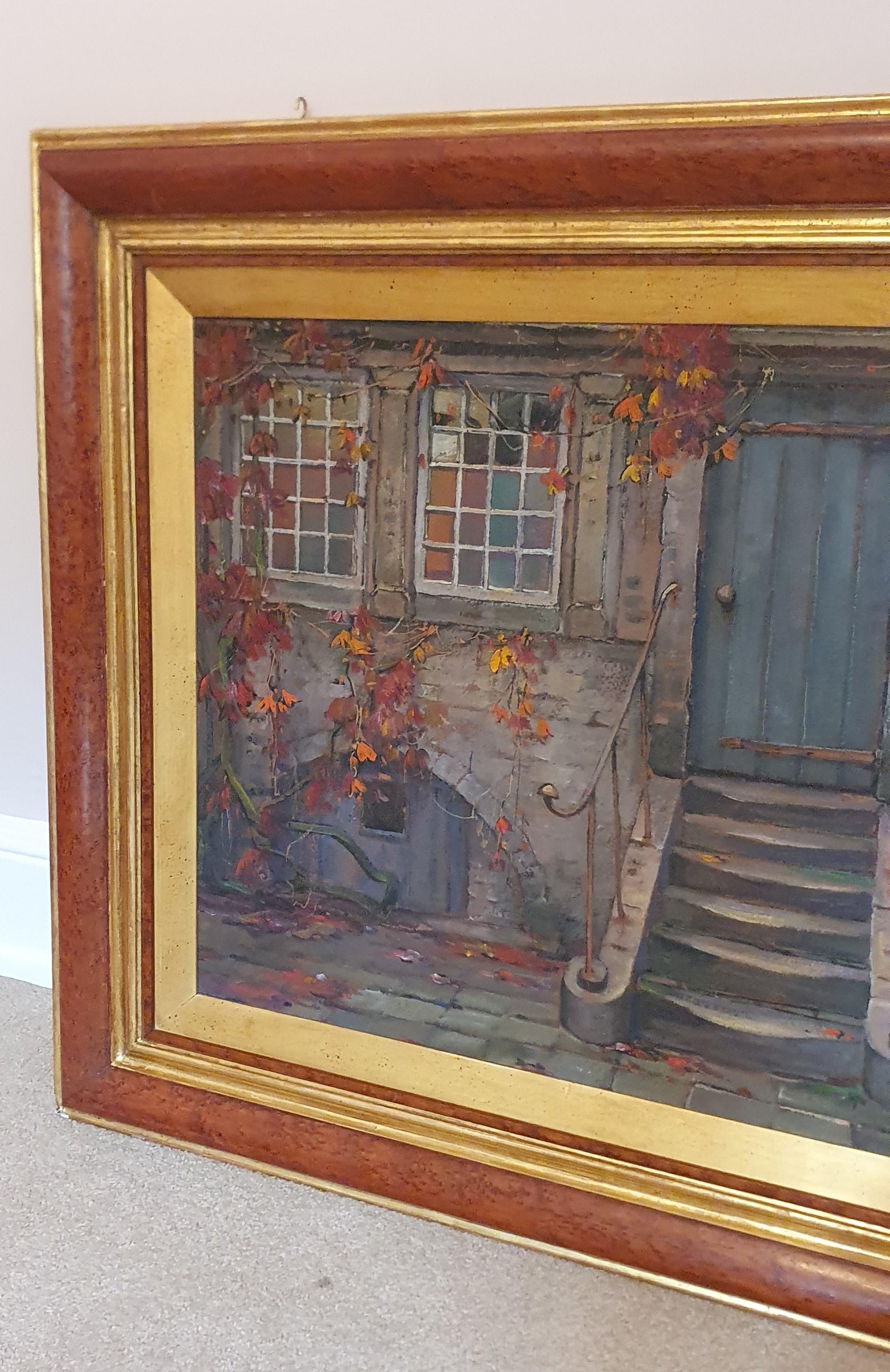 Paar oder sehr große Louis Joseph Reckelbus-Gemälde auf Karton in Originalrahmen im Angebot 8