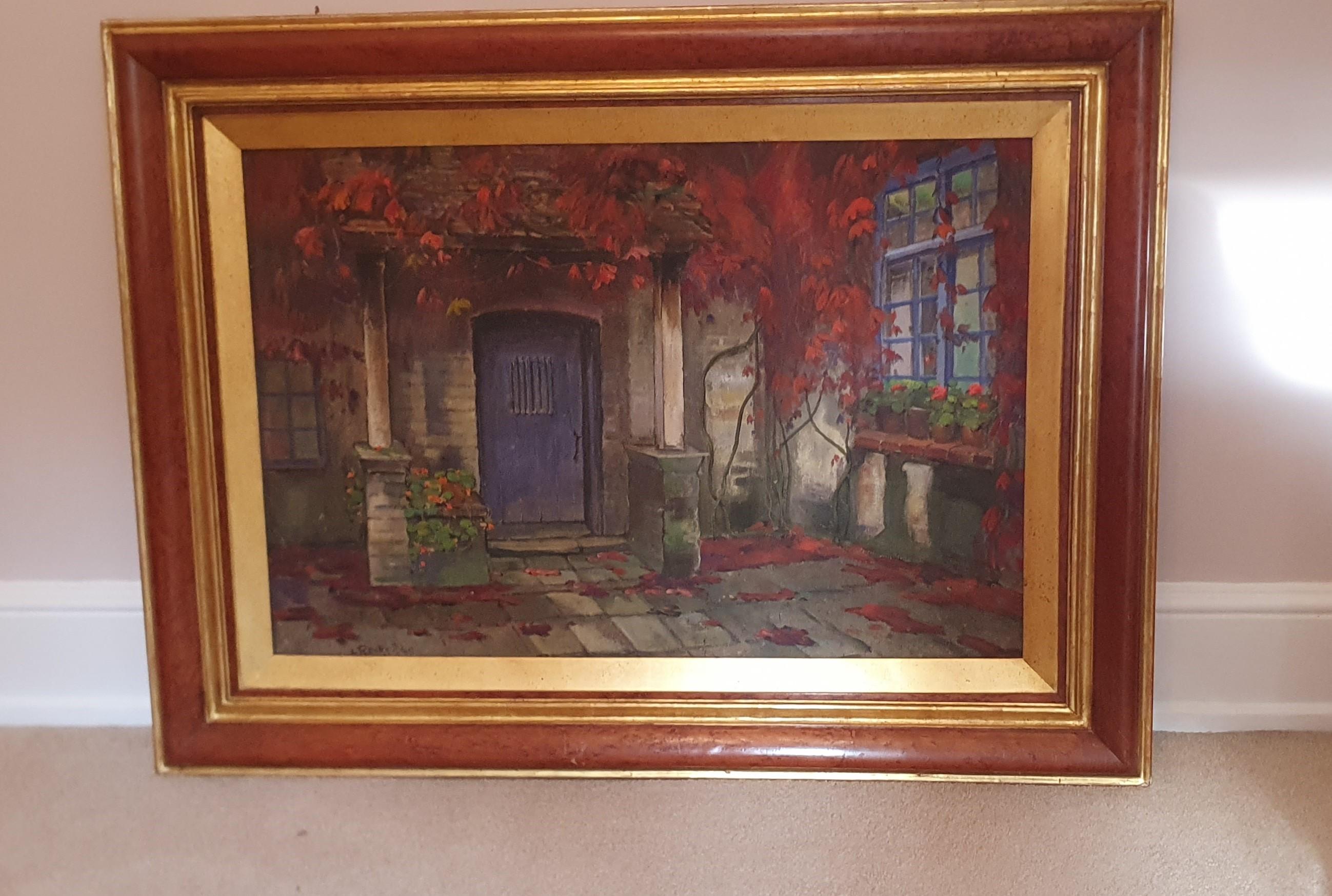 Paar oder sehr große Louis Joseph Reckelbus-Gemälde auf Karton in Originalrahmen (Belle Époque) im Angebot
