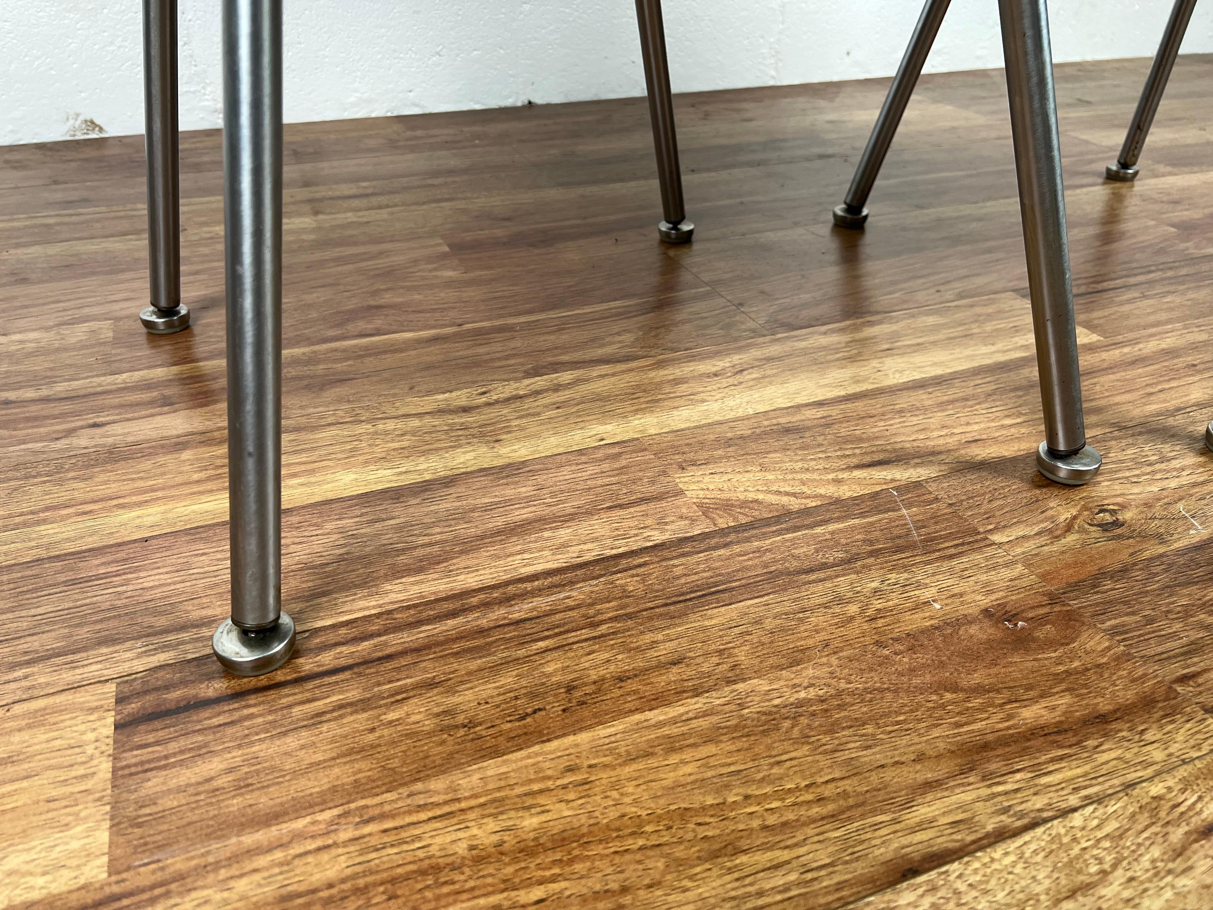Pair Original Bronze Green Early Eero Saarinen 71 Executive Side Chairs Knoll 2