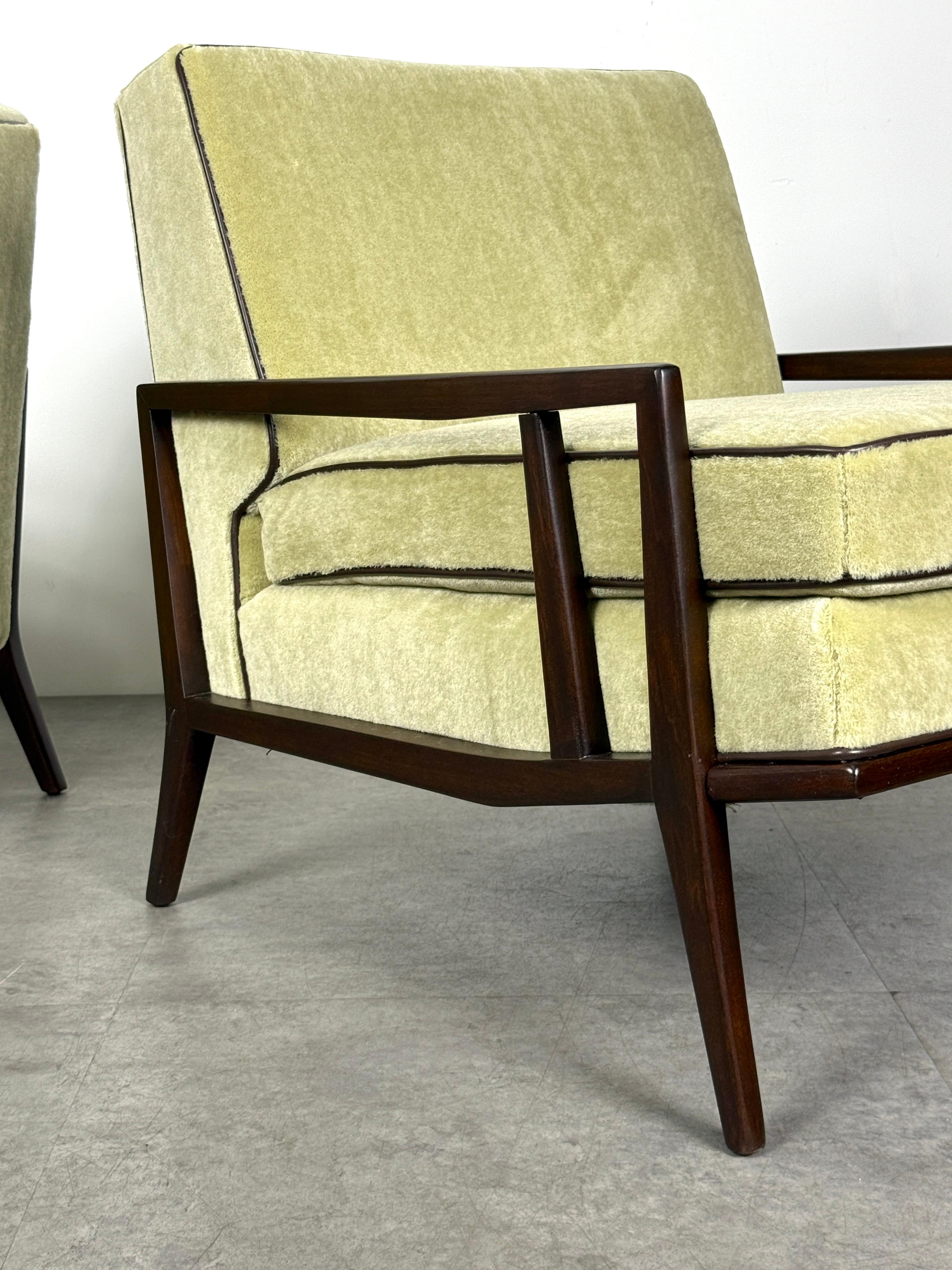 Pair Original Paul McCobb Custom Craft Directional Lounge Chairs in Mahogany For Sale 3