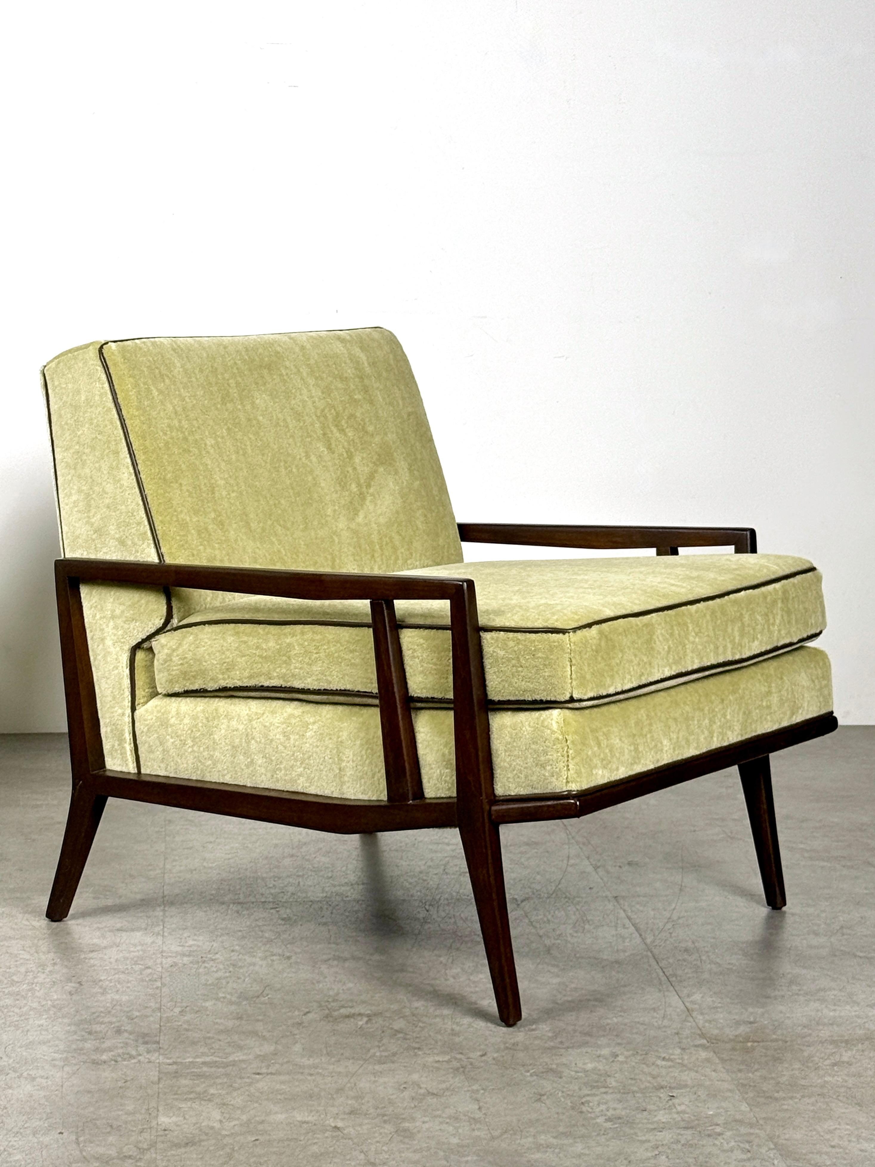 American Pair Original Paul McCobb Custom Craft Directional Lounge Chairs in Mahogany For Sale