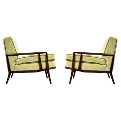 Pair Original Paul McCobb Custom Craft Directional Lounge Chairs in Mahogany
