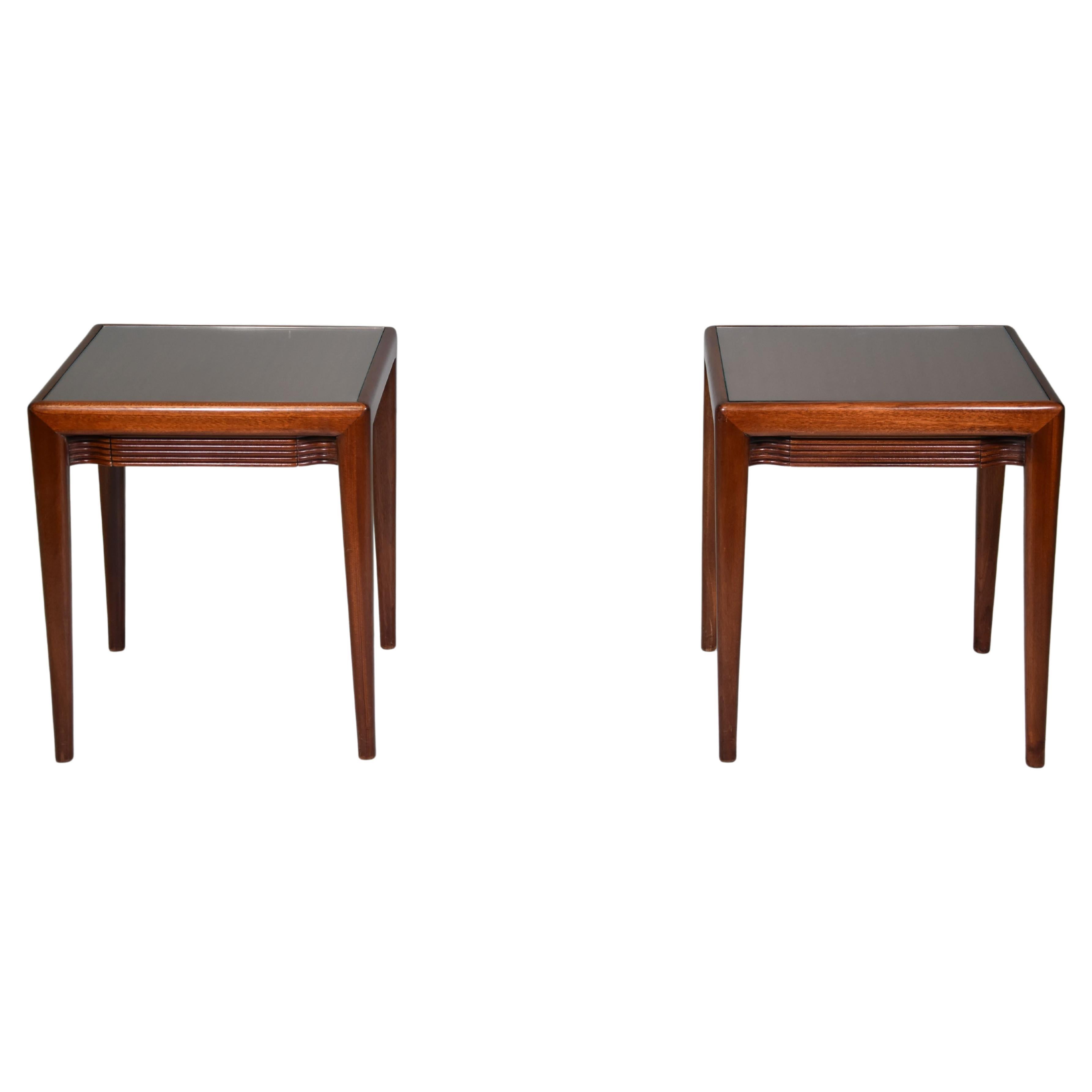 Pair Osvaldo Borsani for Arredamenti Borsani Varedo Low Tables Original Label