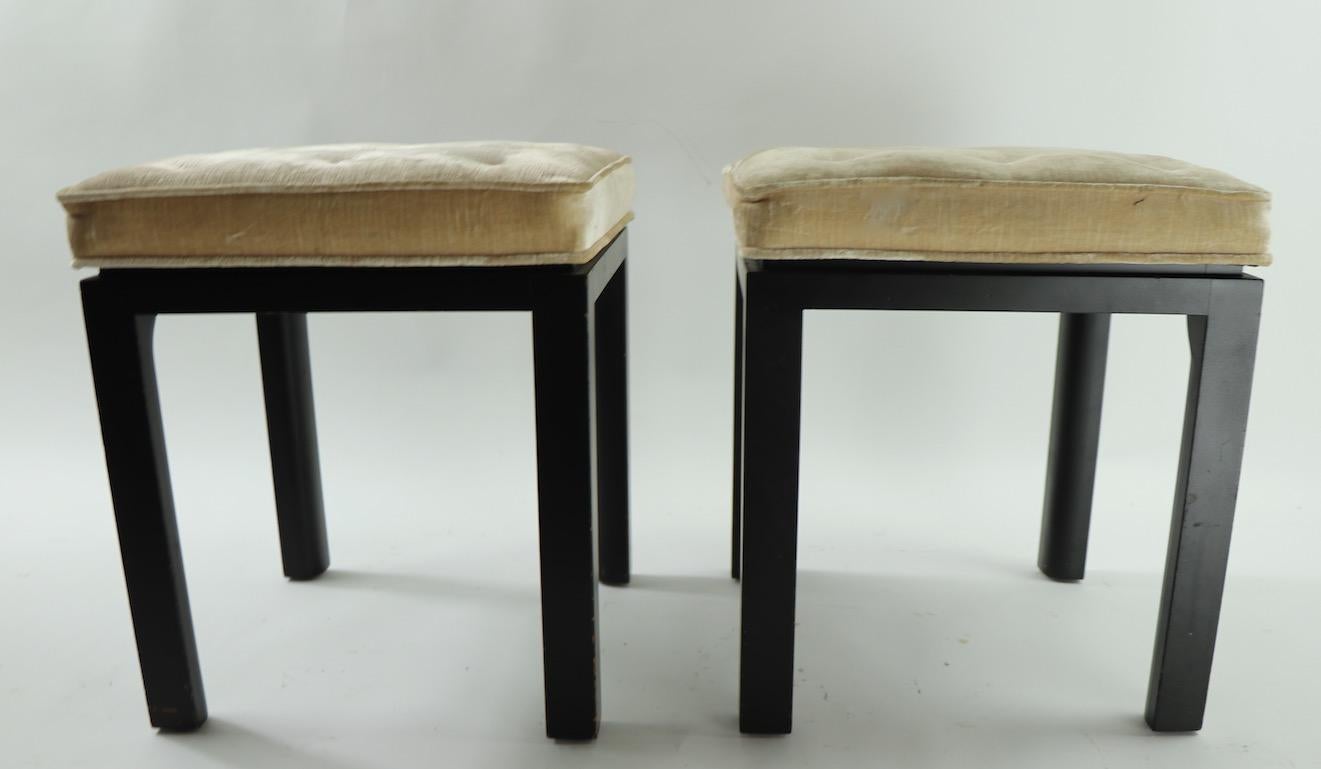 Mid-Century Modern Pair of Ottoman Stools  by Probber