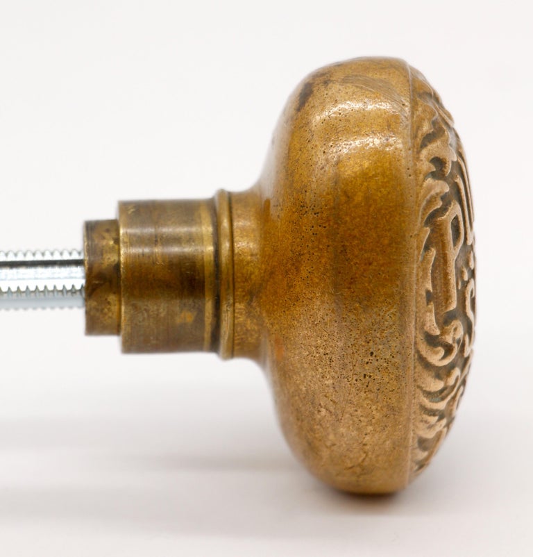 Pair Oval Bronze New York City Public School Door Knobs For Sale at 1stDibs