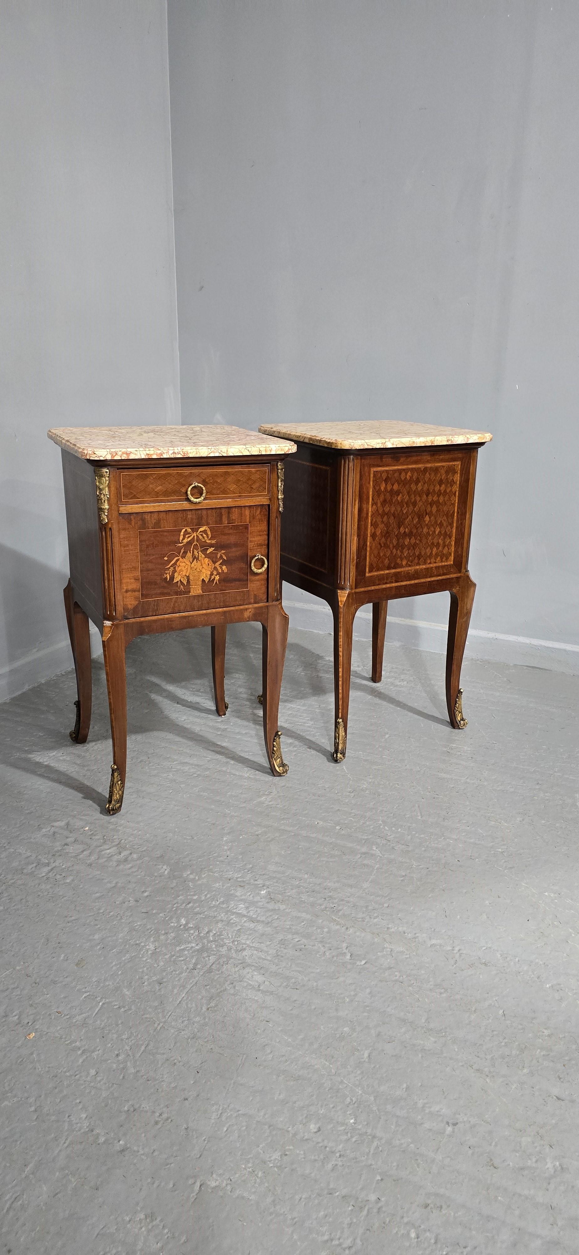 Pair Oversized French Bedside Lamp Cabinets For Sale 6