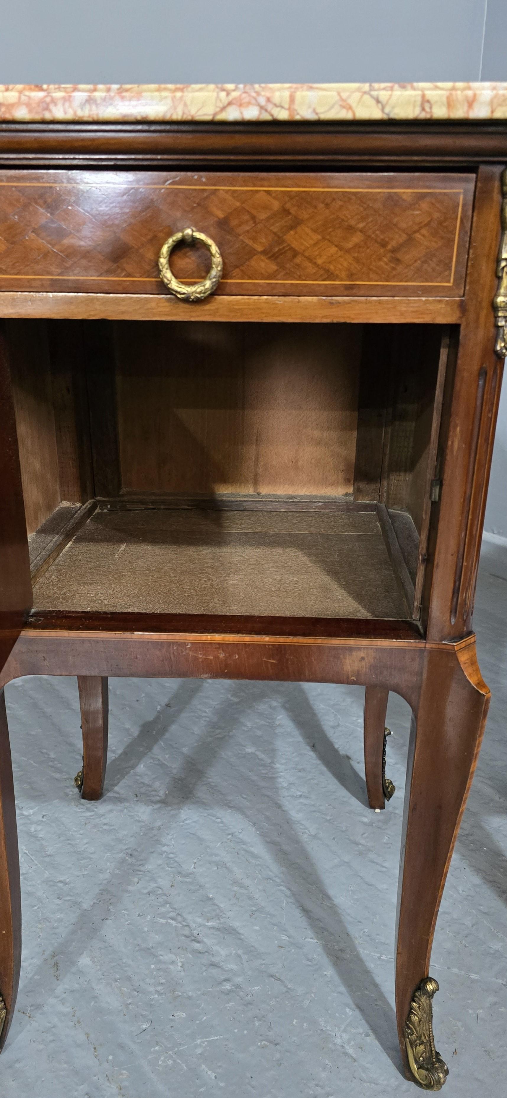 19th Century Pair Oversized French Bedside Lamp Cabinets For Sale