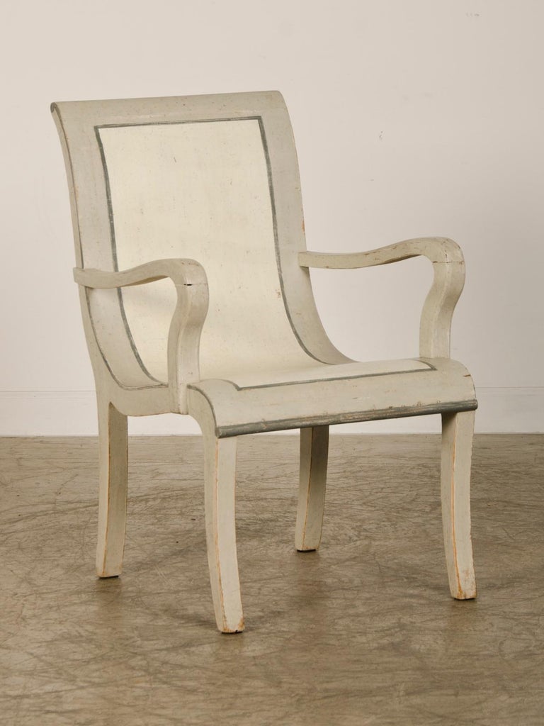 Pair Painted Armchairs, Prague, circa 1900 For Sale at 1stDibs