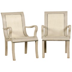 Pair Painted Armchairs, Prague, circa 1900