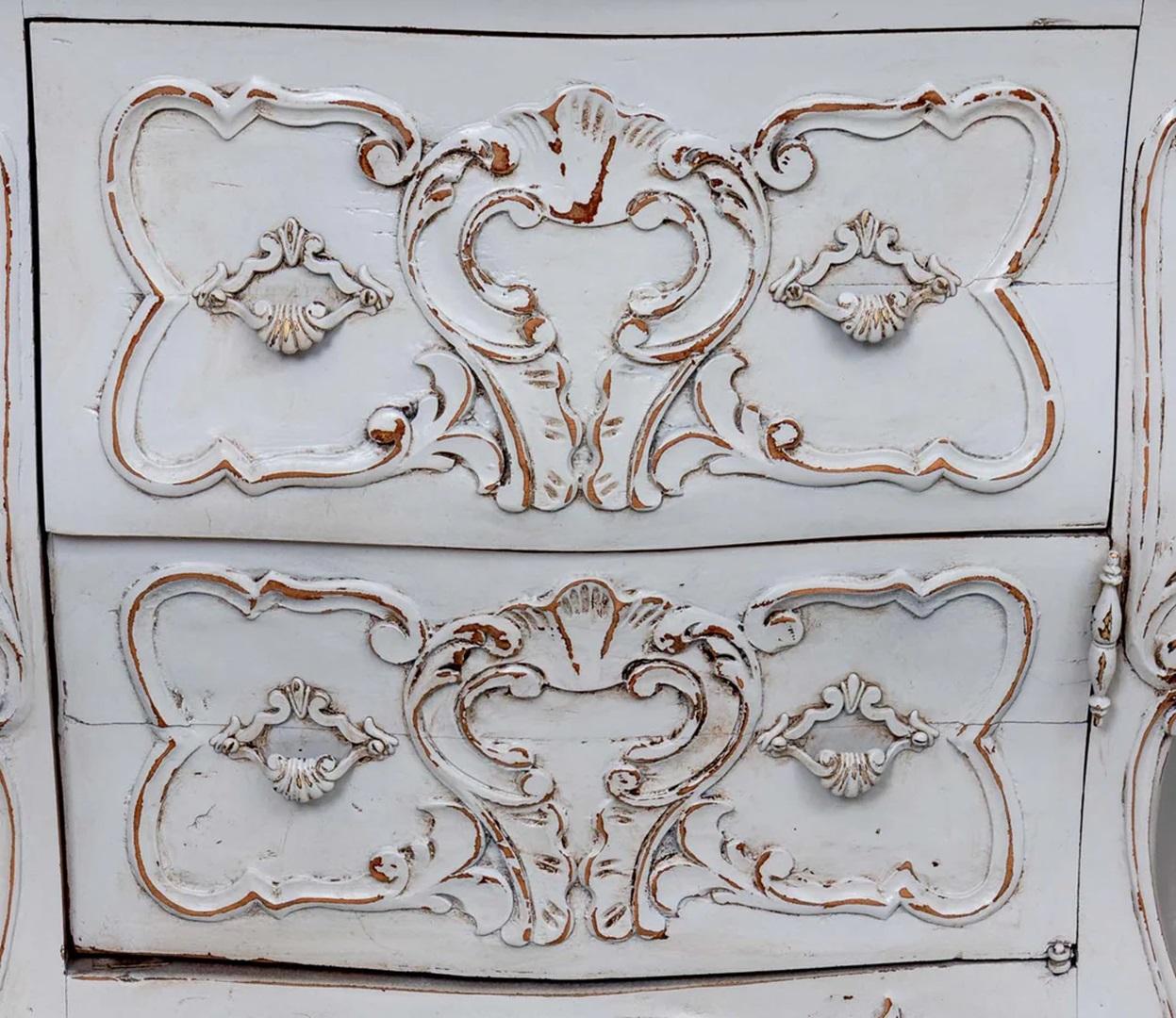 Pair Painted Distressed End Tables 1