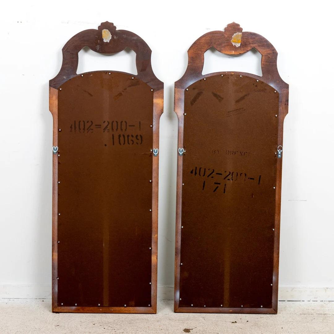 Pair Painted Distressed Mirrors 1
