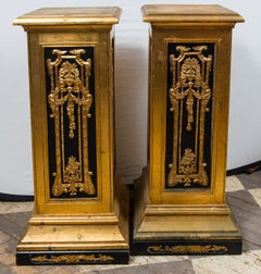 Pair of Painted Wood Pedestals