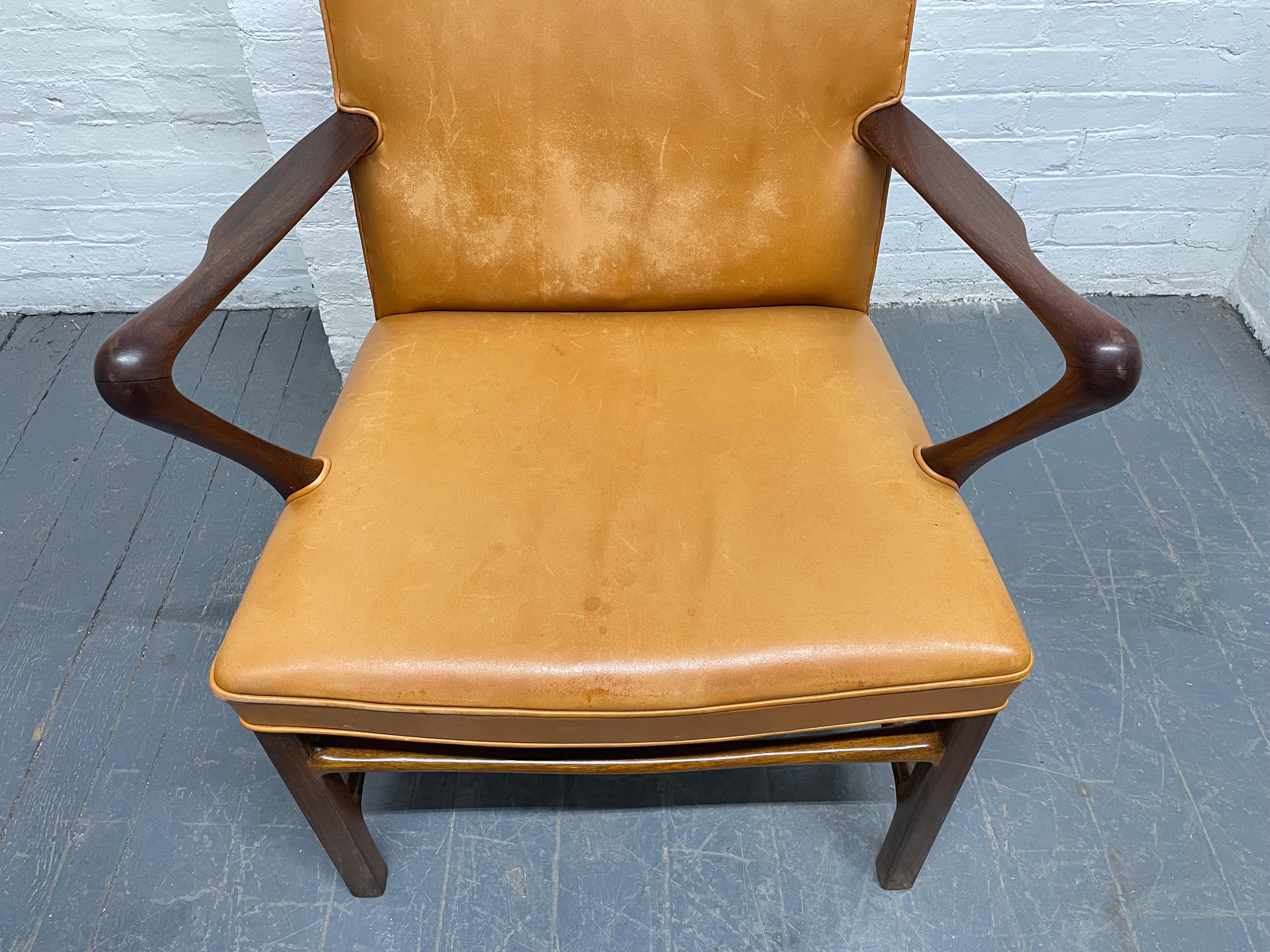 20ième siècle Paire de fauteuils Palle Suenson pour Jacob Kjaer en vente
