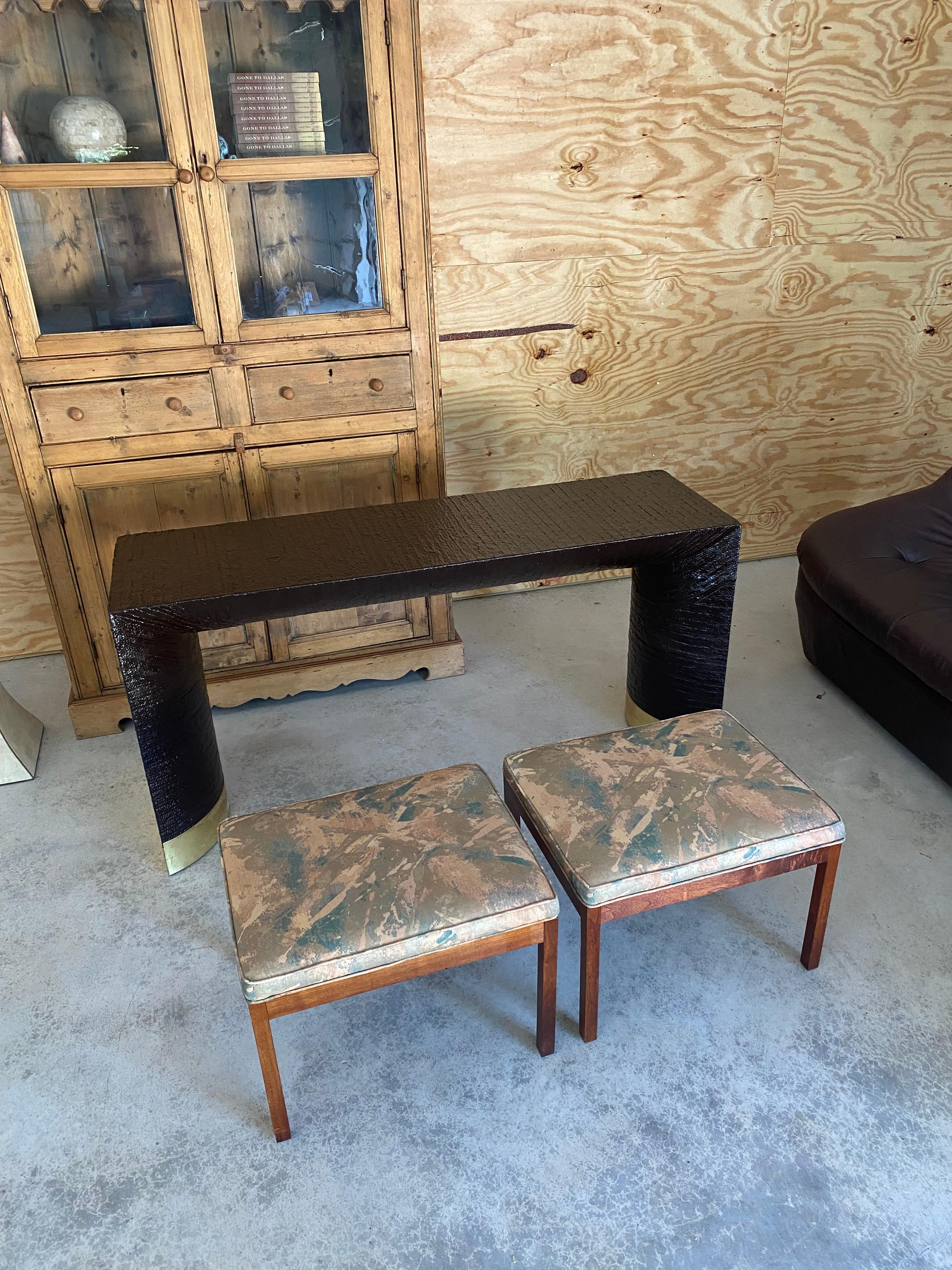 Harvey Probber-Style Pair Parsons Stools / Benches For Sale 3