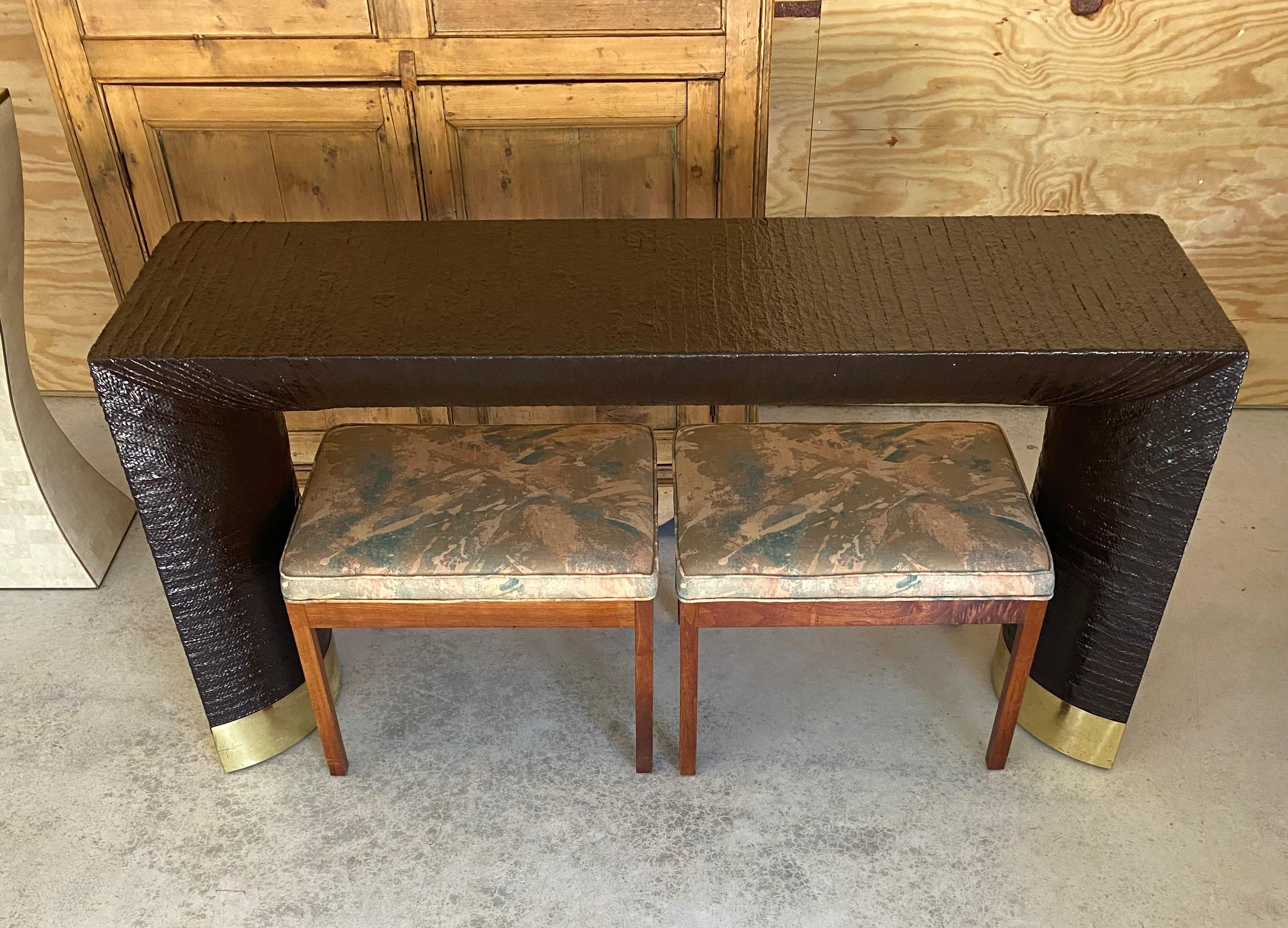 Harvey Probber-Style Pair Parsons Stools / Benches For Sale 6