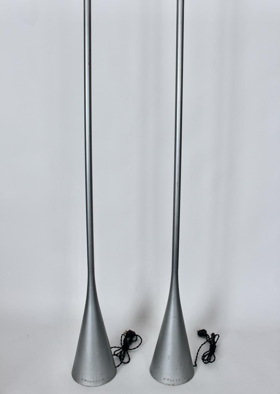 Paar Stehlampen „Cinna“ aus Aluminiumguss von Pascal Mourgue für Ligne-Roset, 1990er Jahre im Angebot 2