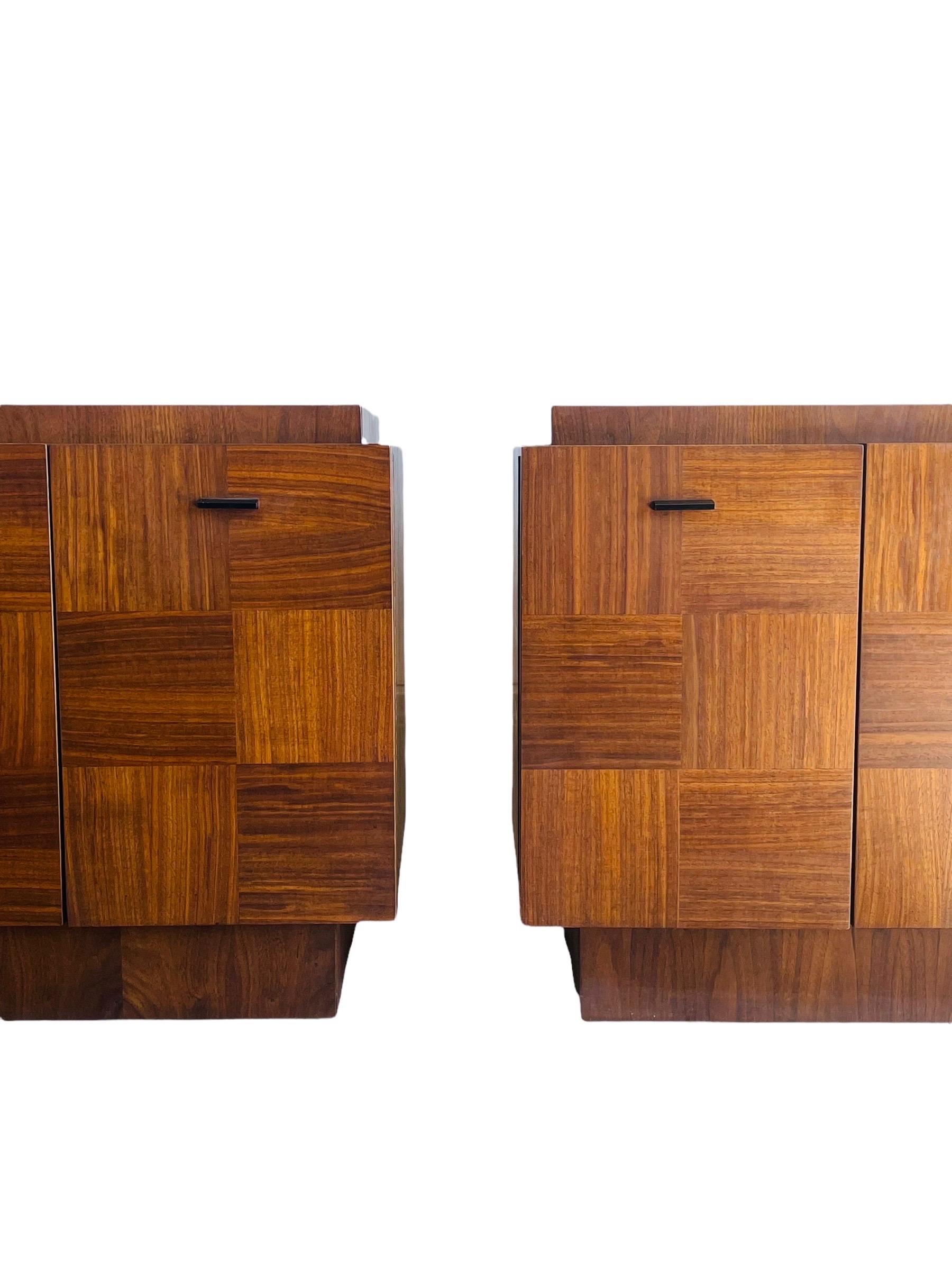 Pair Paul Evens Style Nightstands by Tobago Furniture 2
