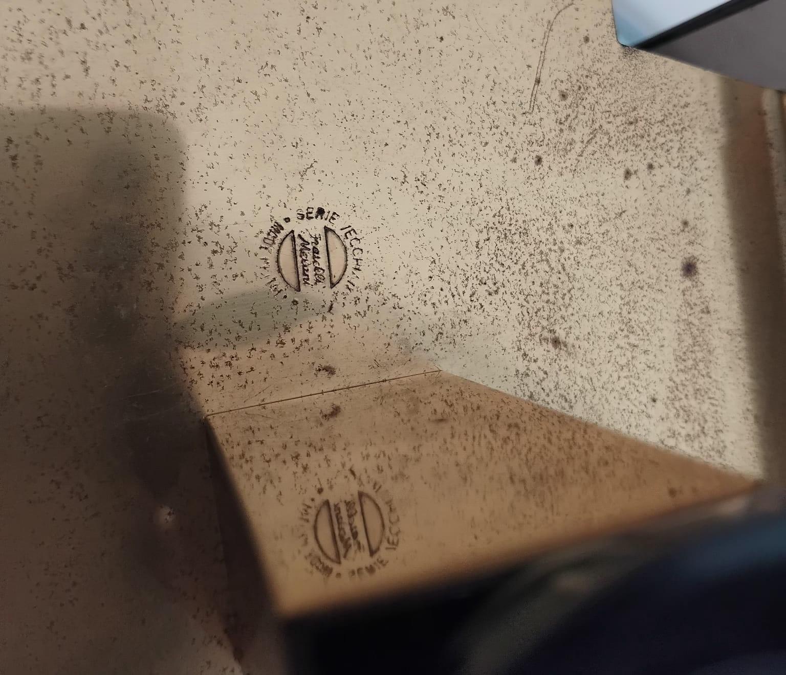 Paire de lampes de table en laiton et verre fumé Paul Hanson par Fratelli Melani Italie 1970 en vente 9