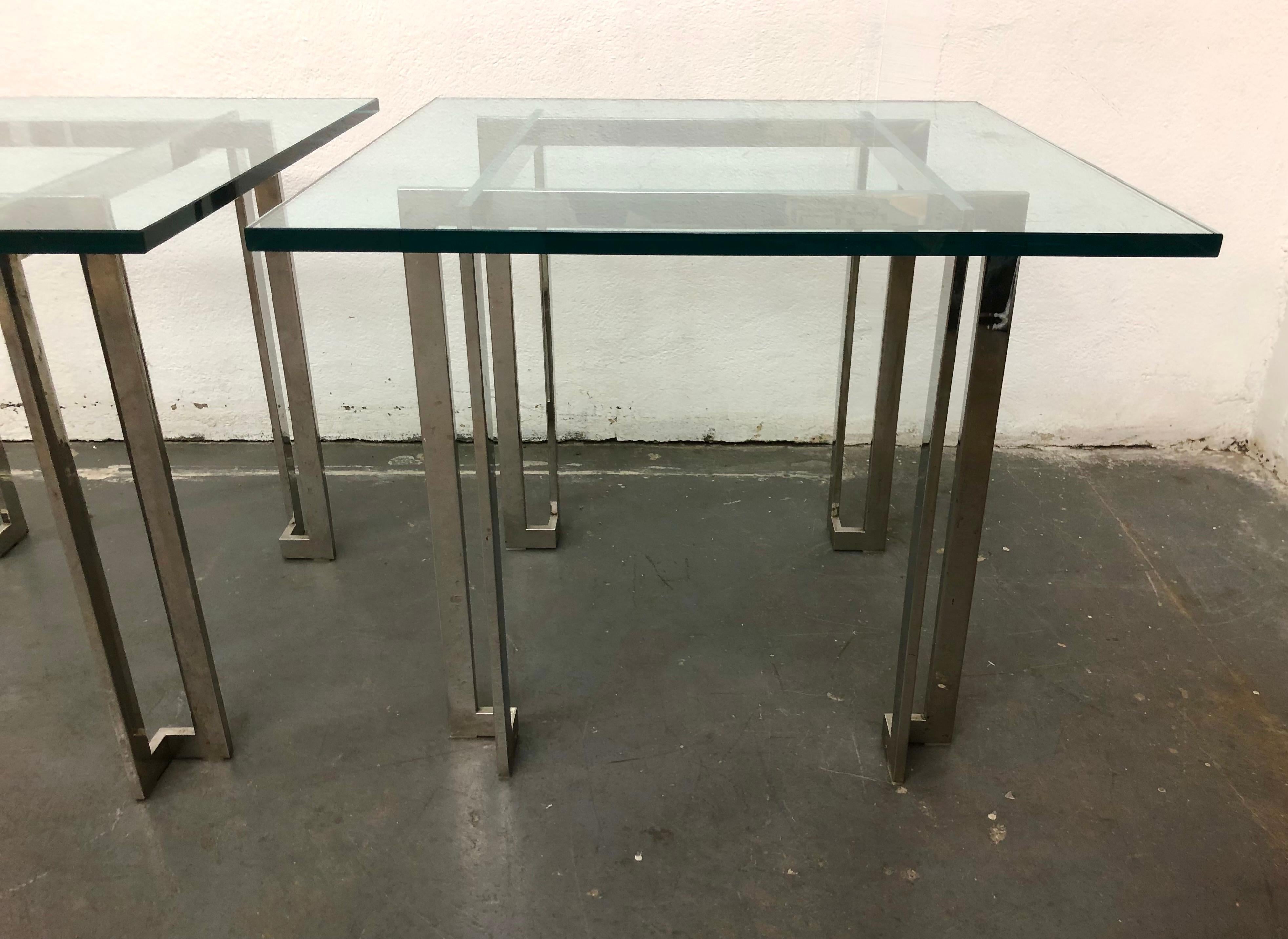 Pair Paul M. Jones End Tables In Good Condition For Sale In Brooklyn, NY
