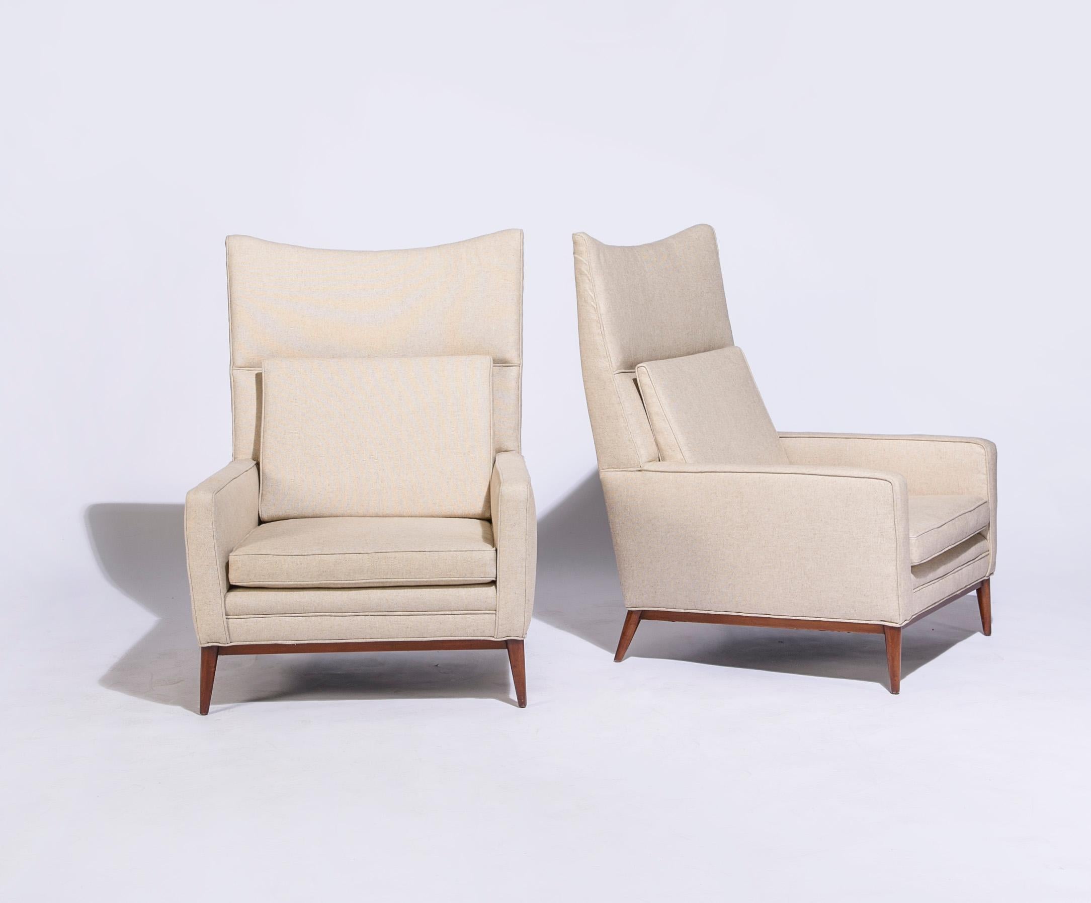 Mid-Century Modern Pair of Paul McCobb Lounge Chairs