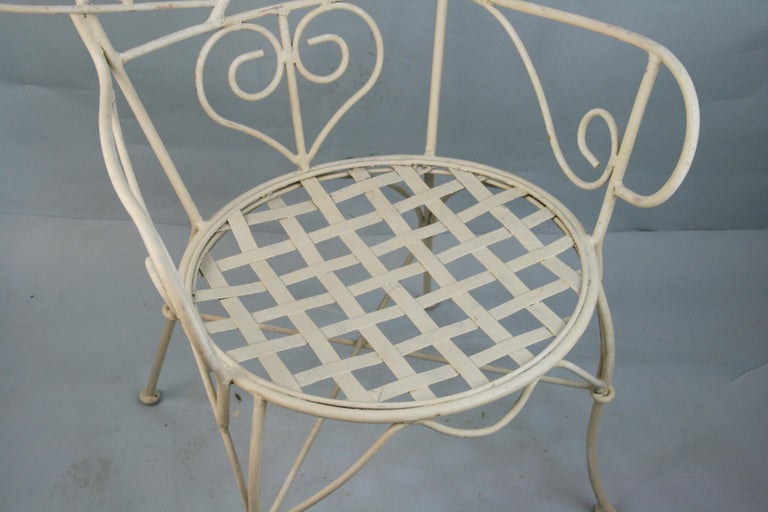 Pair Peacock Metal Garden Chairs For Sale at 1stDibs peacock metal chair