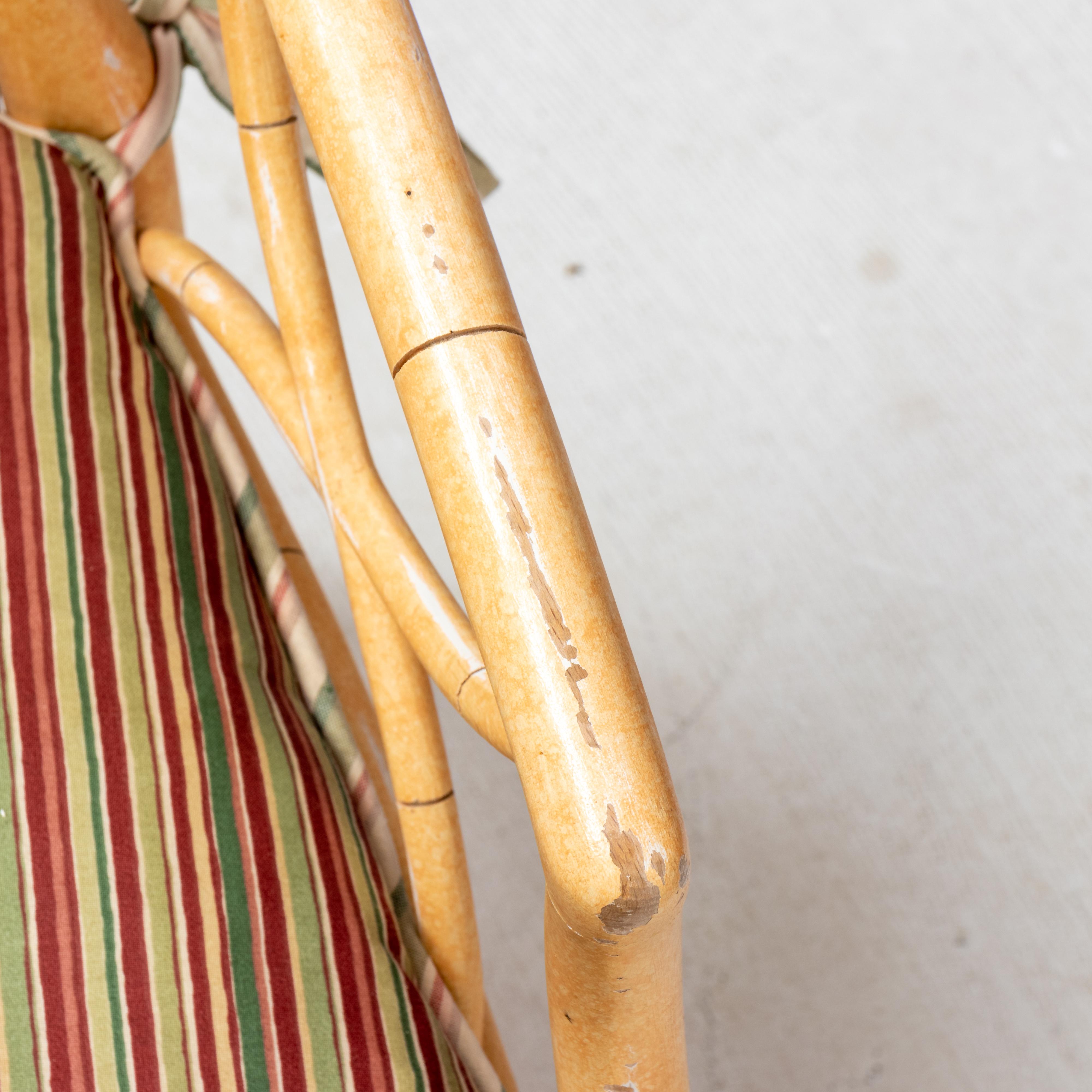 Late 20th Century Pair Petit Curvy Italian Chairs