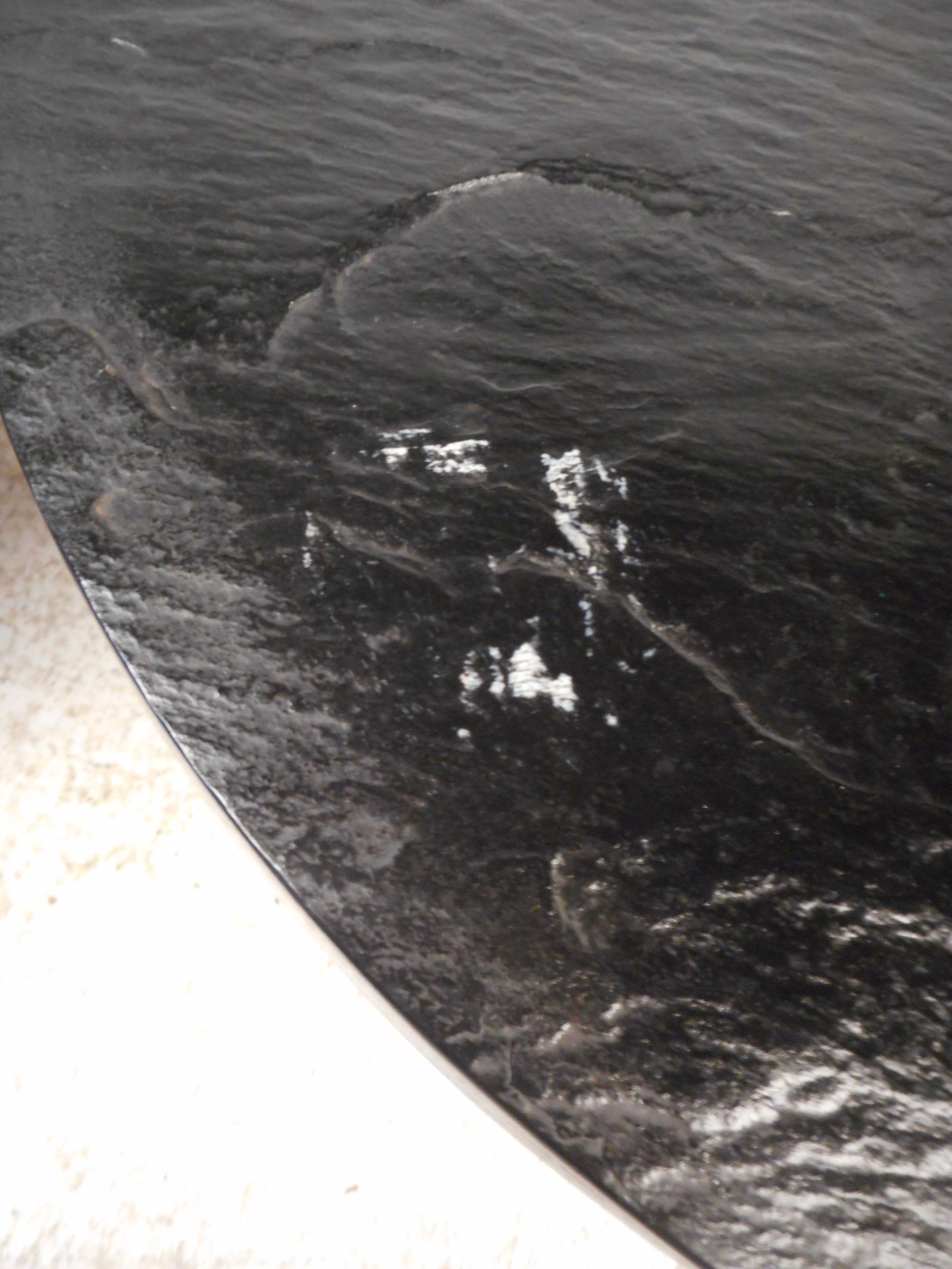 Pair of Petite Midcentury Slate Top Tables after Fred Kemp 2